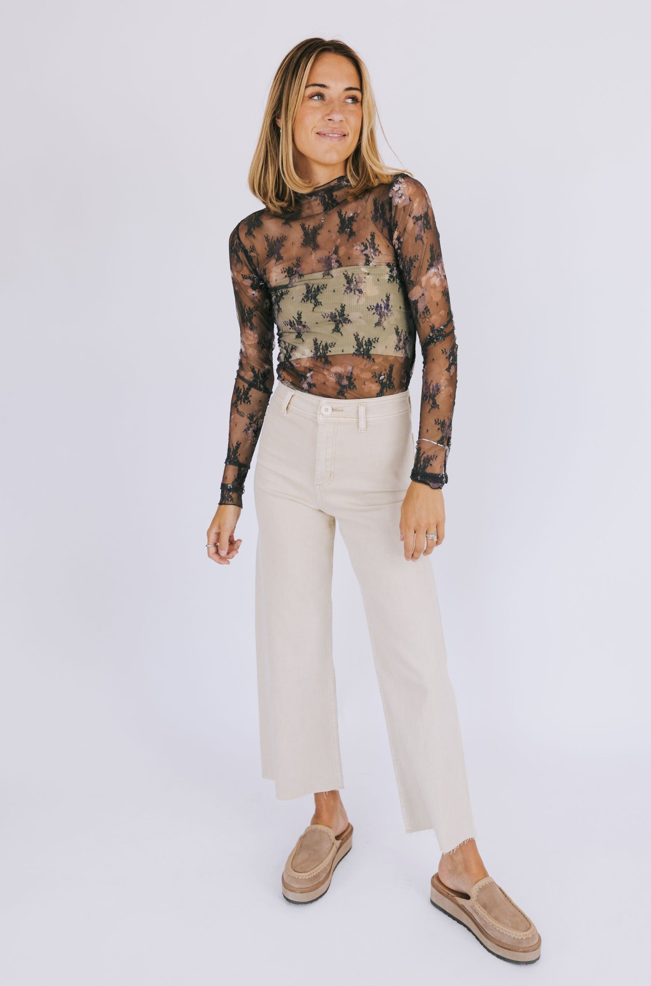 FREE PEOPLE - Printed Lady Lux Layering Top - 2 Colors