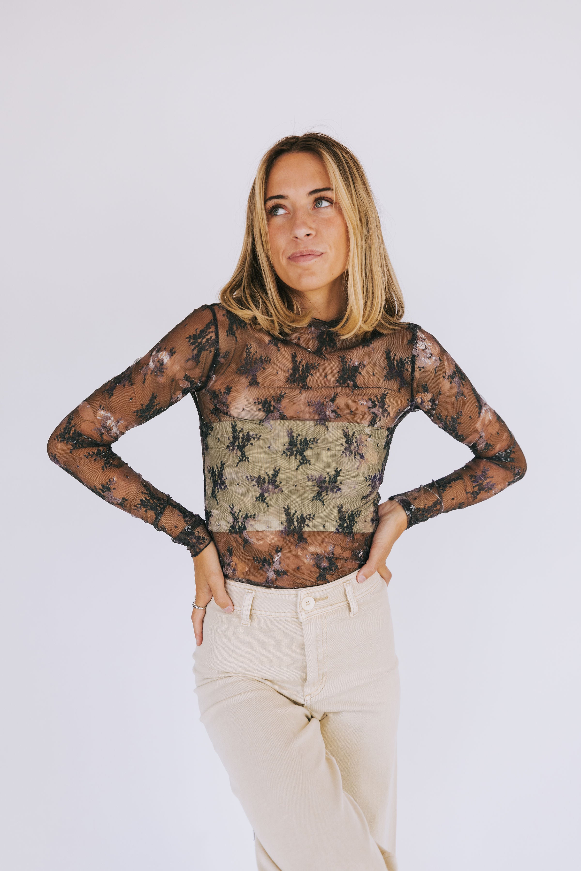 FREE PEOPLE - Printed Lady Lux Layering Top - 2 Colors