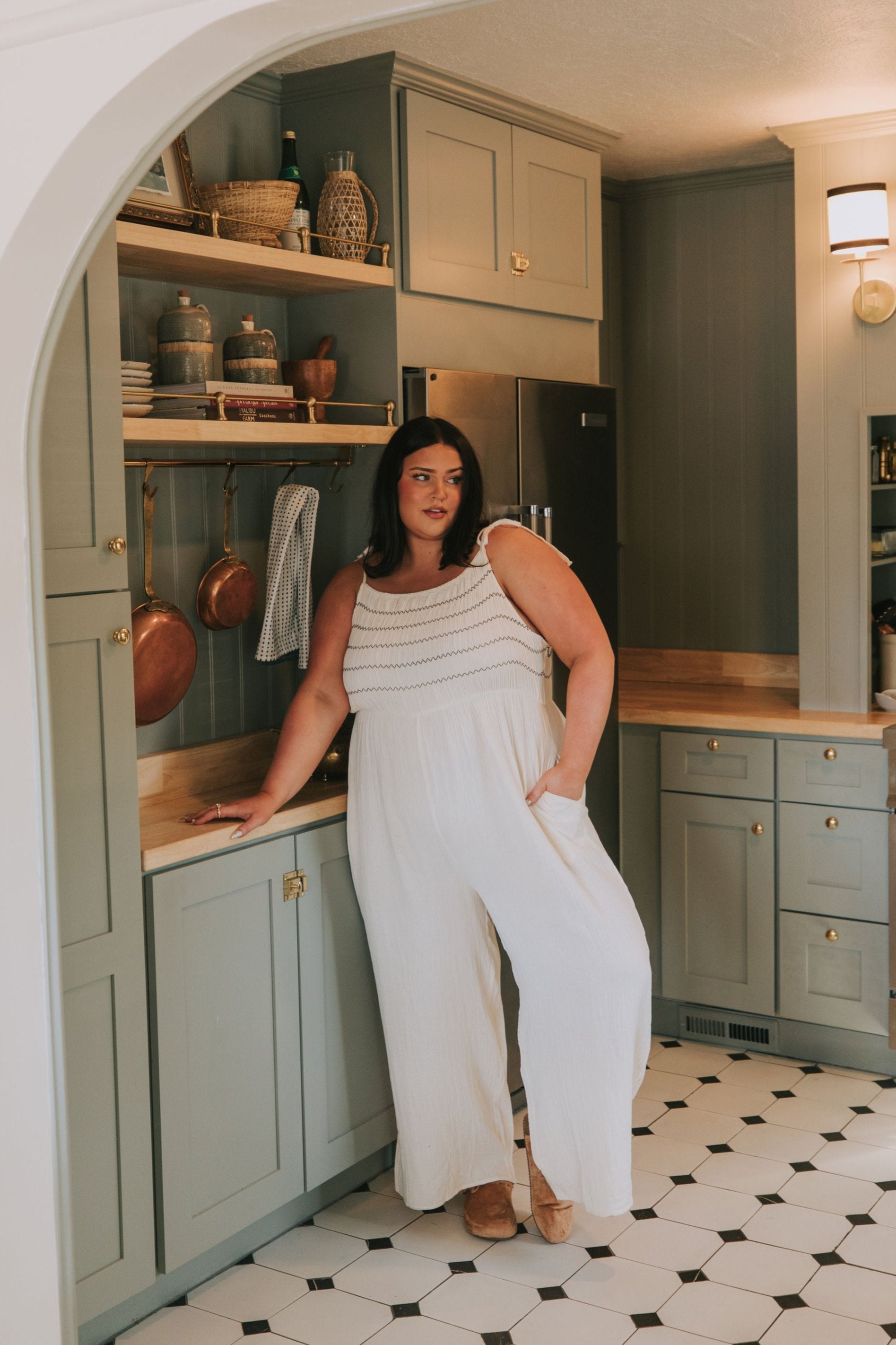 PLUS SIZE - Milk Chocolate Moves Jumpsuit