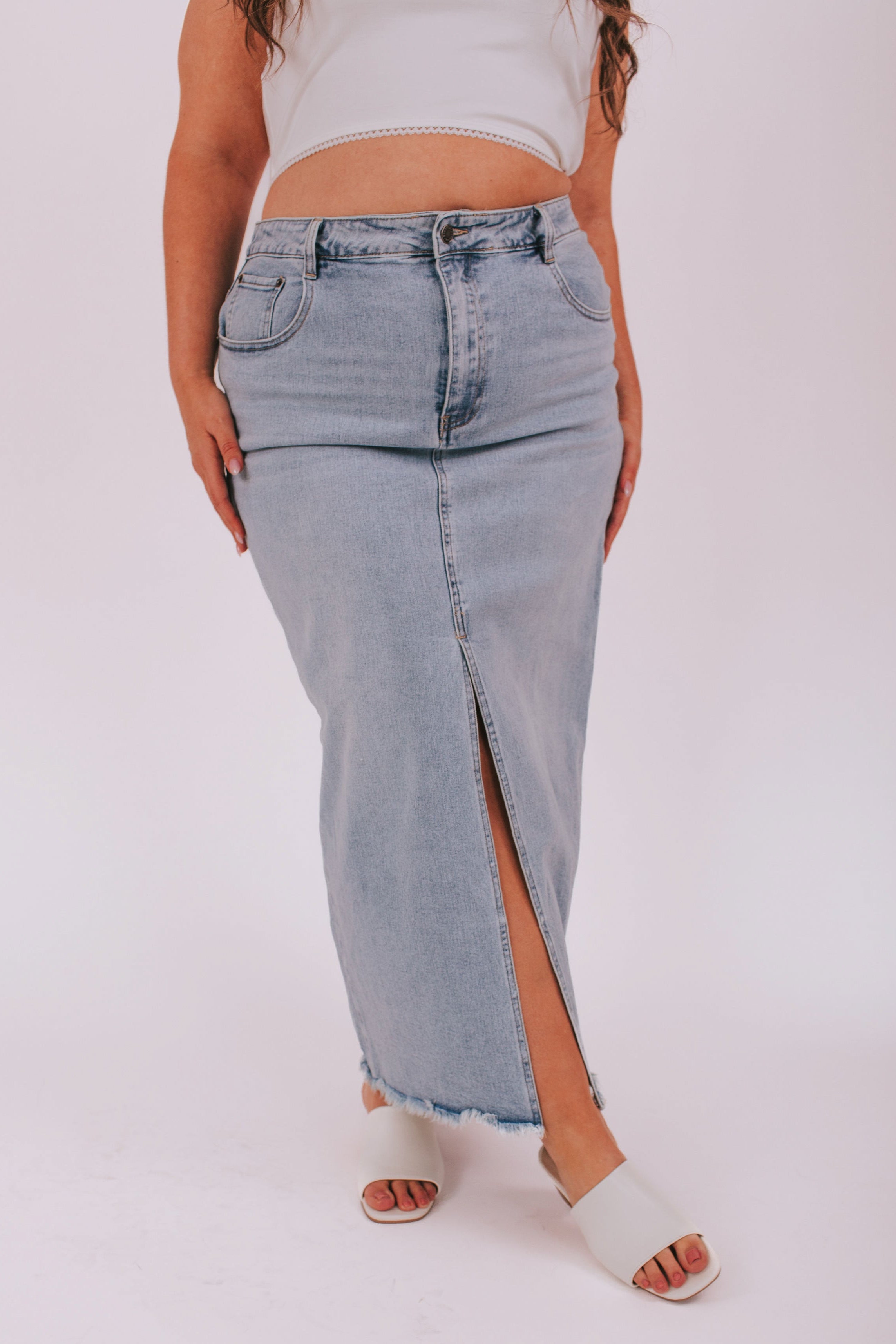 PLUS SIZE - Let It Be Skirt