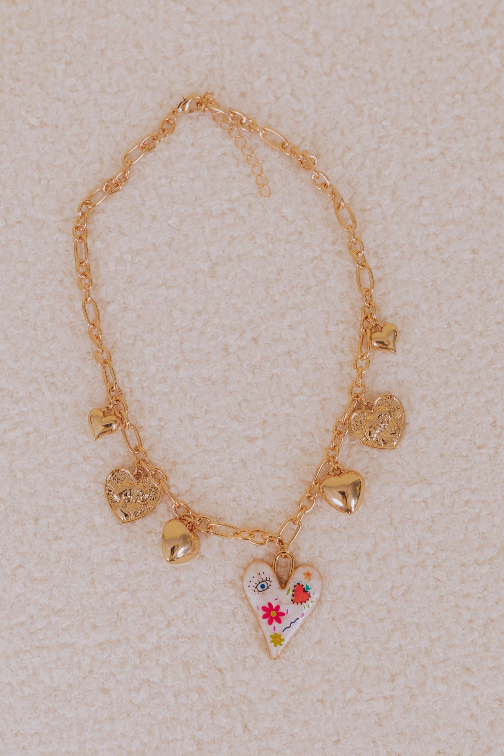 Painting Love Charm Necklace