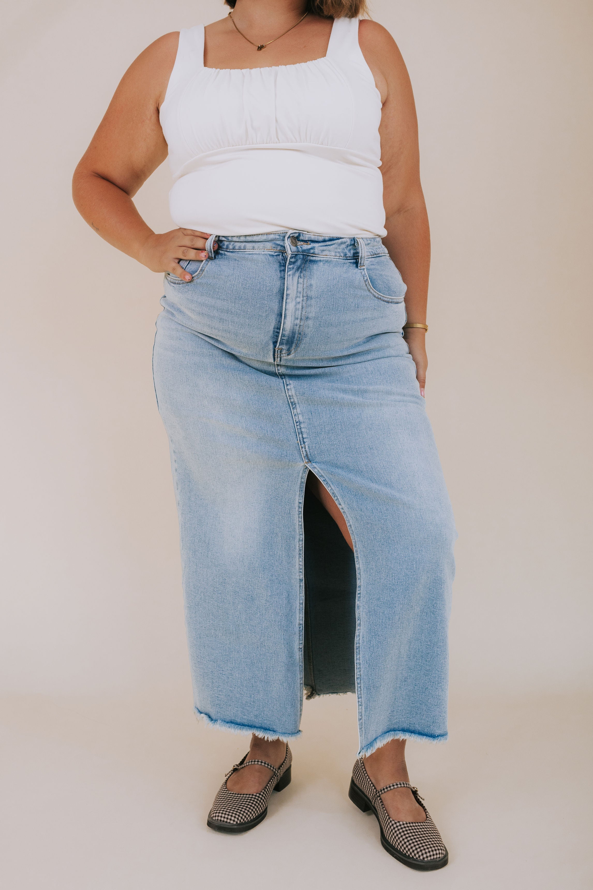 PLUS SIZE - Let It Be Skirt