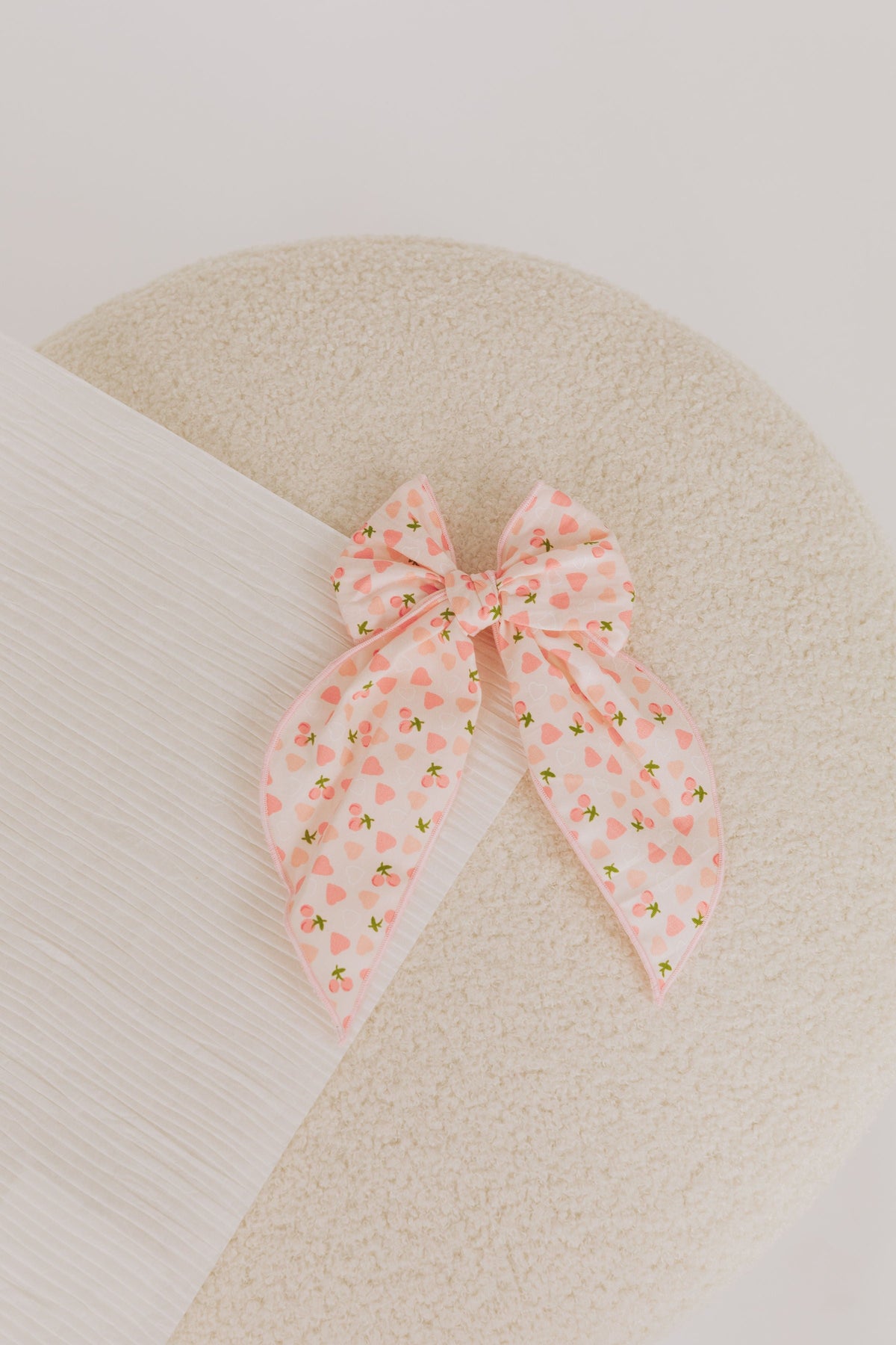 BABY BLING - POINTED BIG BELLE CLIP: Cherries & Hearts