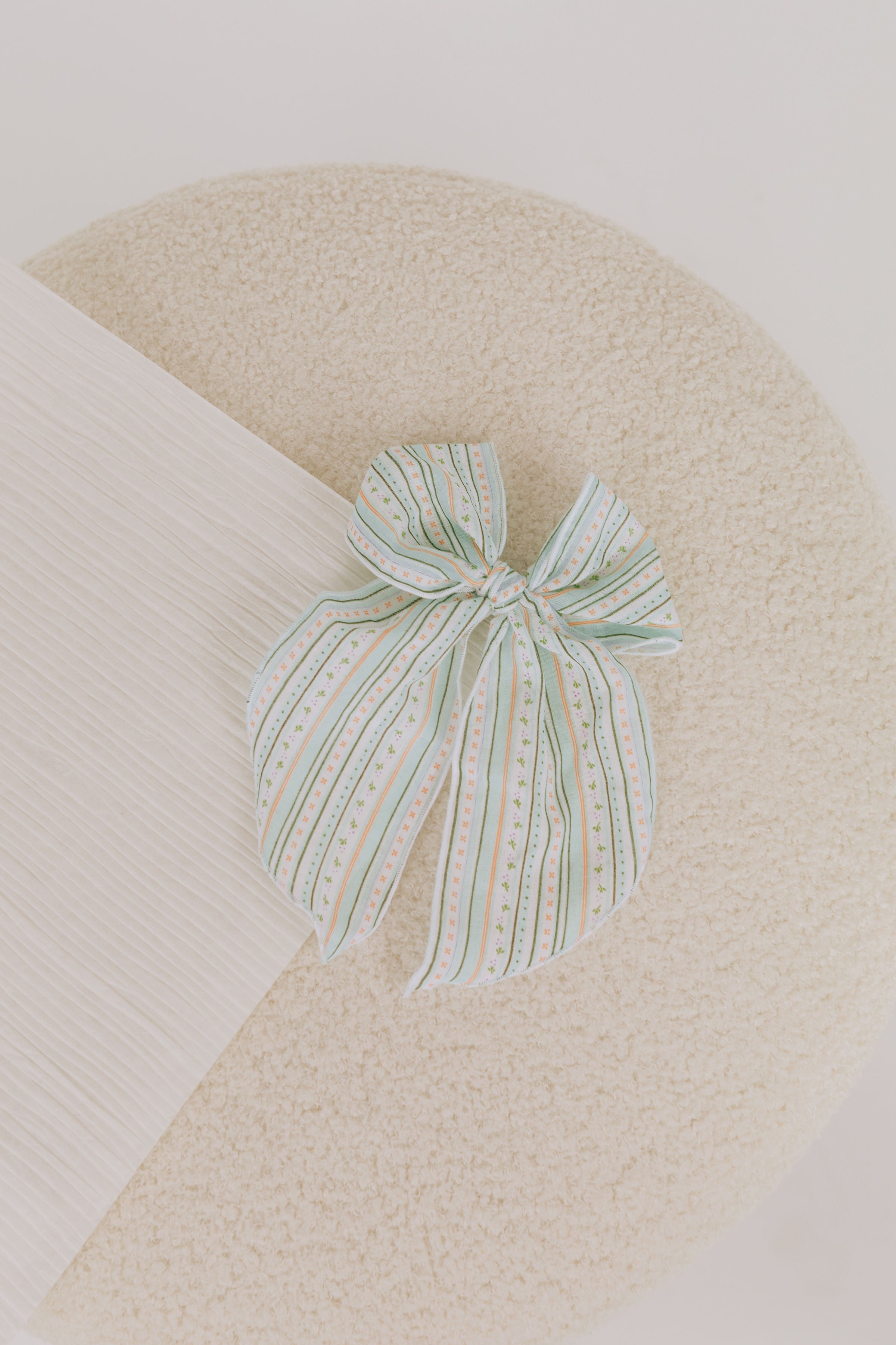 BABY BLING - Pointed Big Belle Clip: Easter Stripe