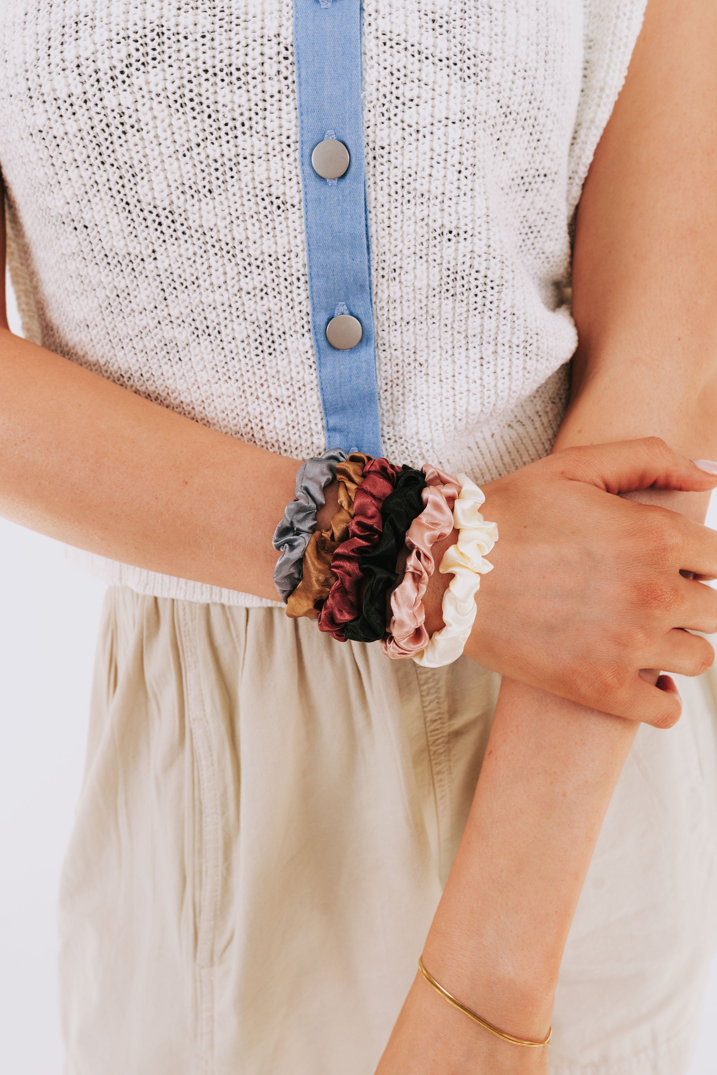 Sweet Silk Scrunchies Set