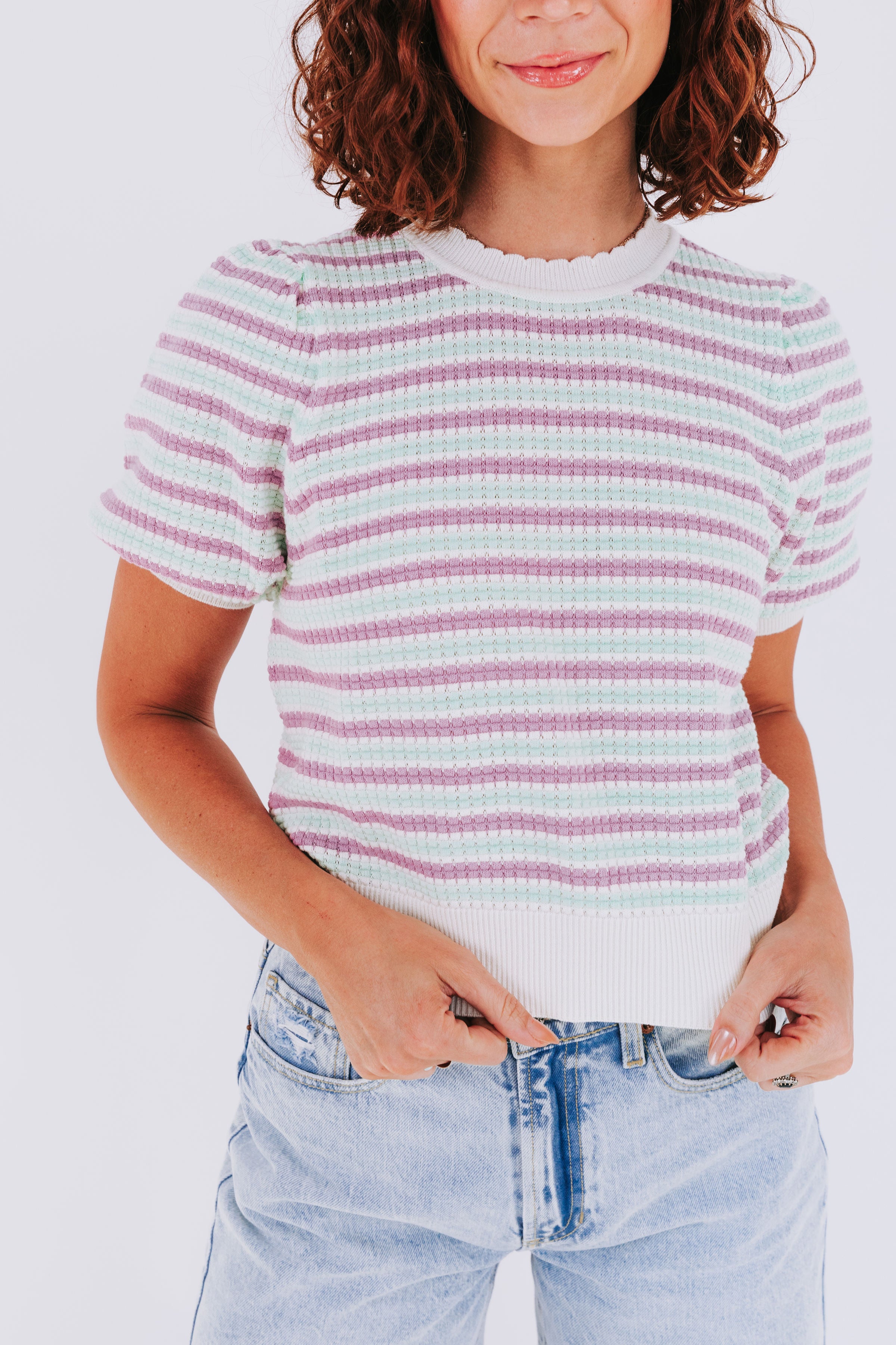 Lavender Mix Up Top