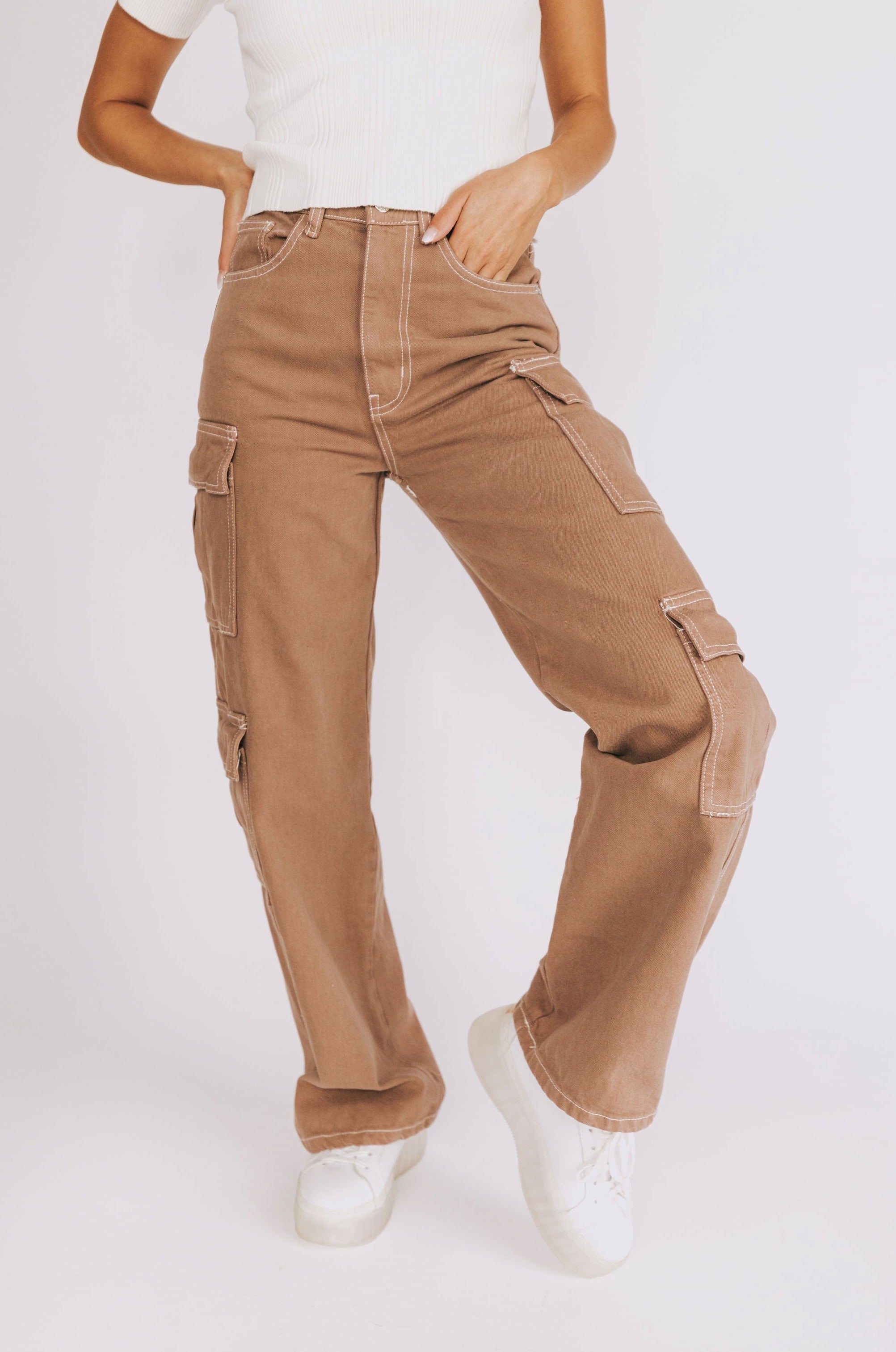 Say It Loud Cargo Jeans - 2 Colors!