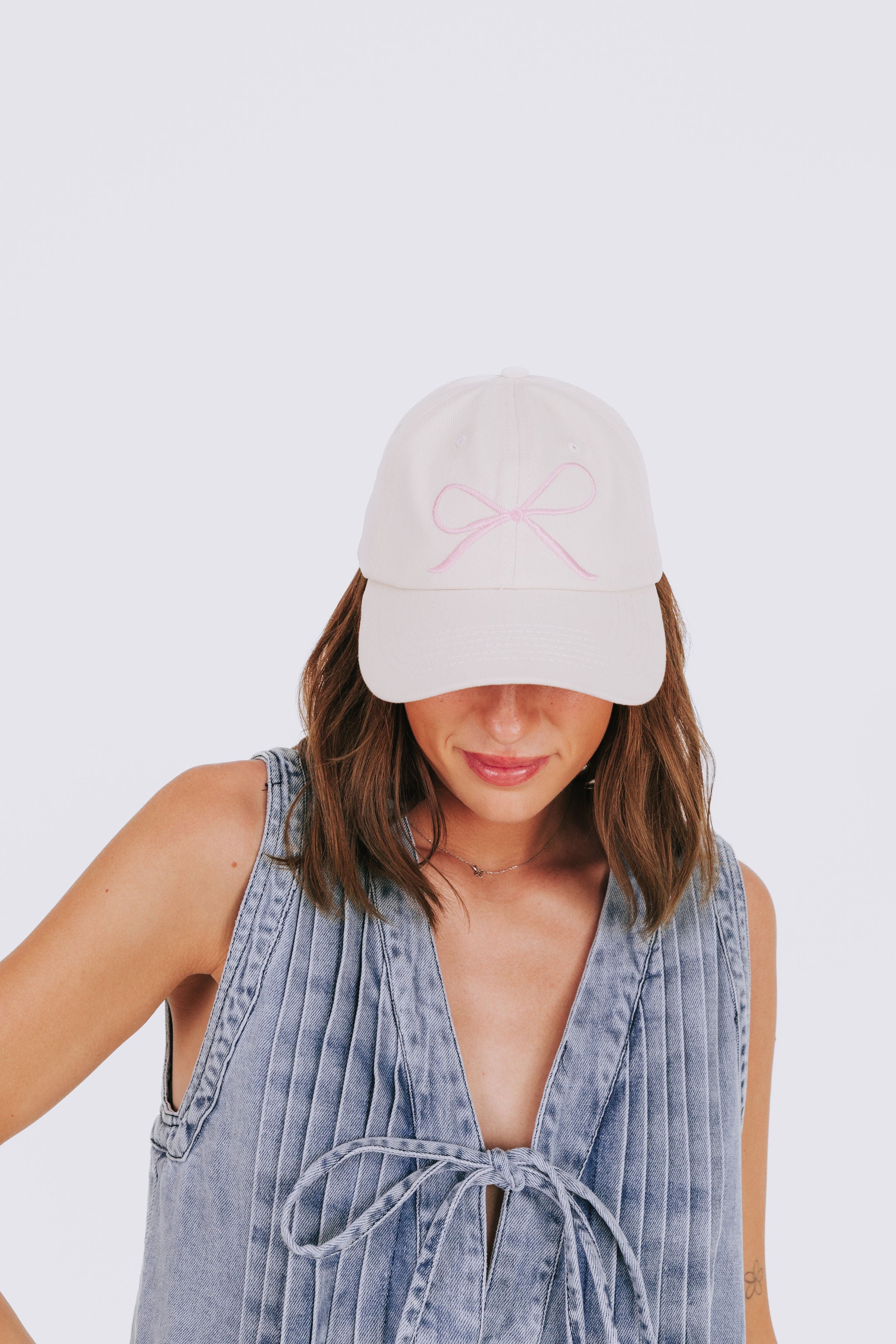 Just A Girl Baseball Cap - 2 Colors! Cream