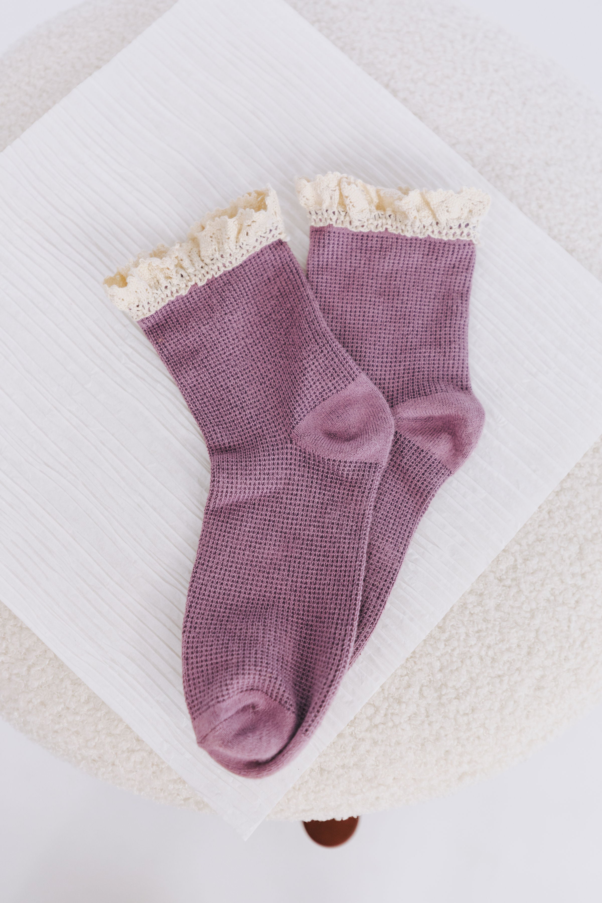 FREE PEOPLE - Beloved Waffle Knit Ankle Socks - 3 Colors
