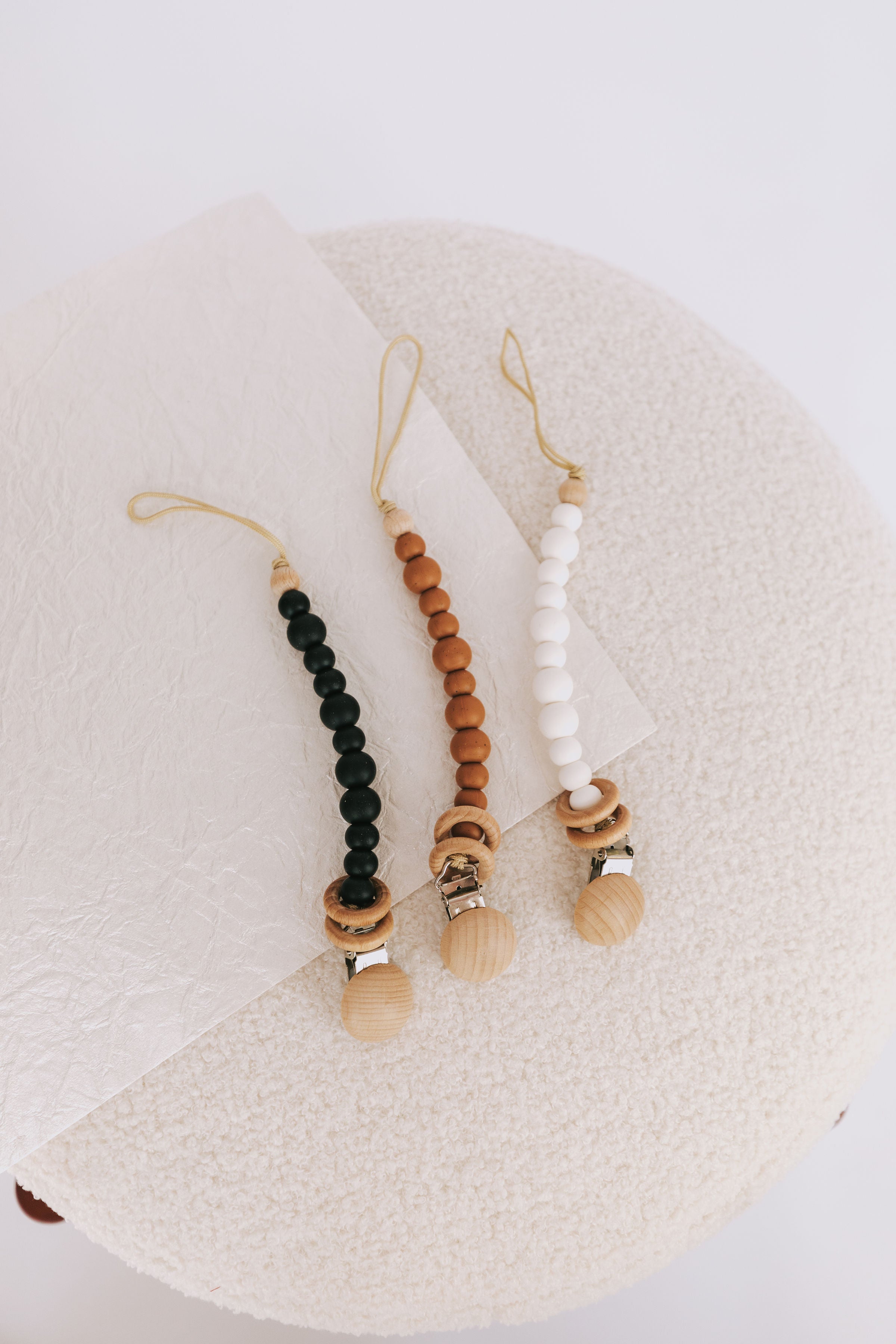 Larson Pacifier Clip - 3 Colors