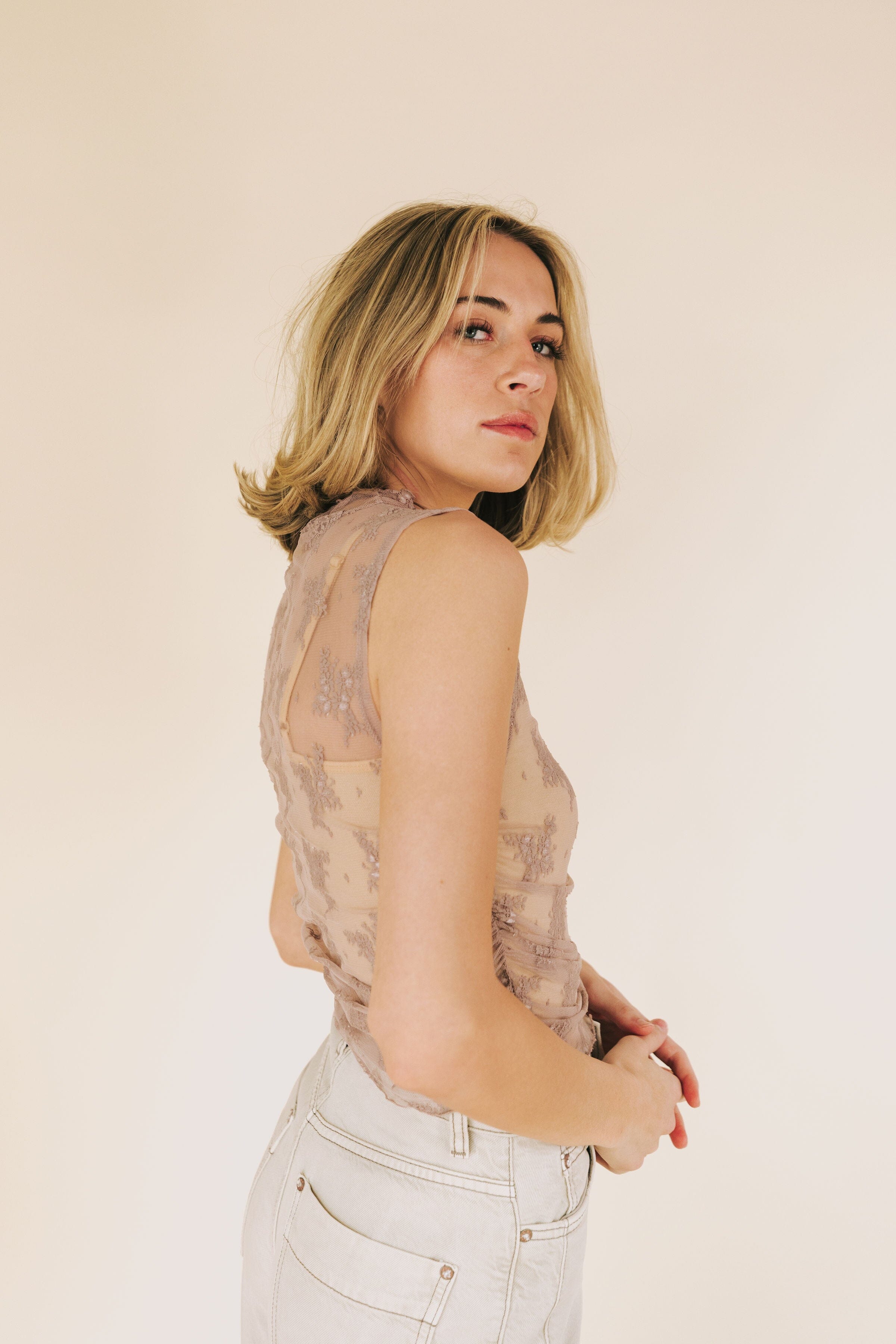 FREE PEOPLE - Nice Try Solid Muscle Tank
