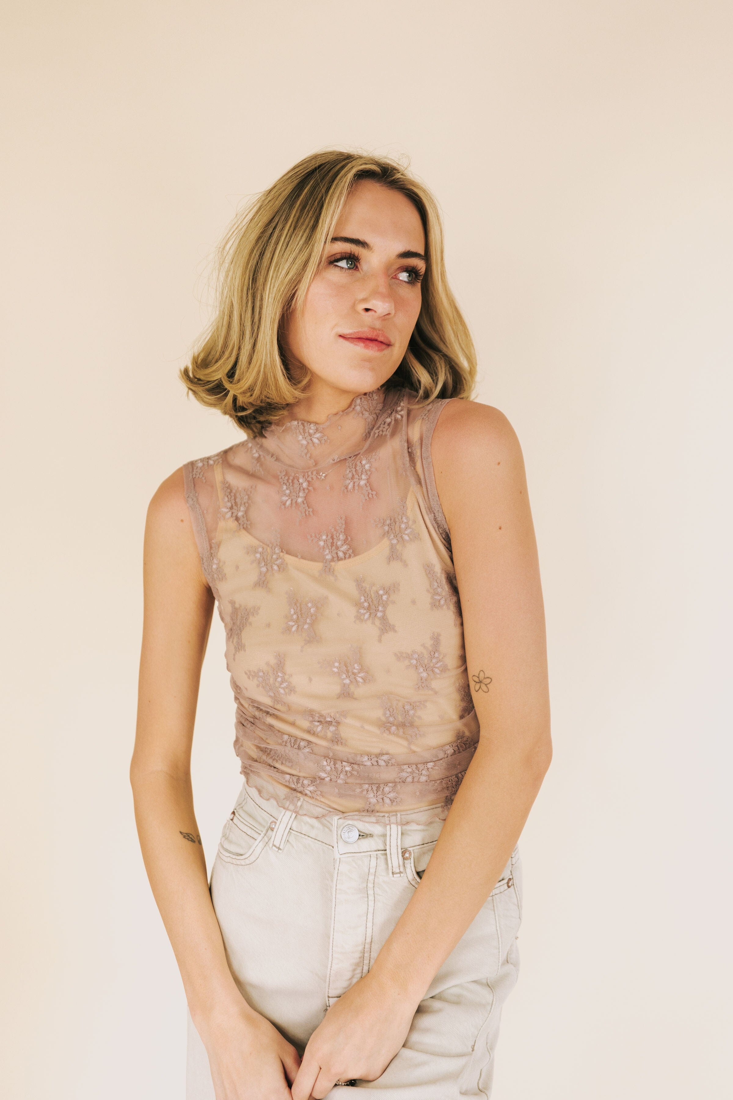 FREE PEOPLE - Nice Try Solid Muscle Tank