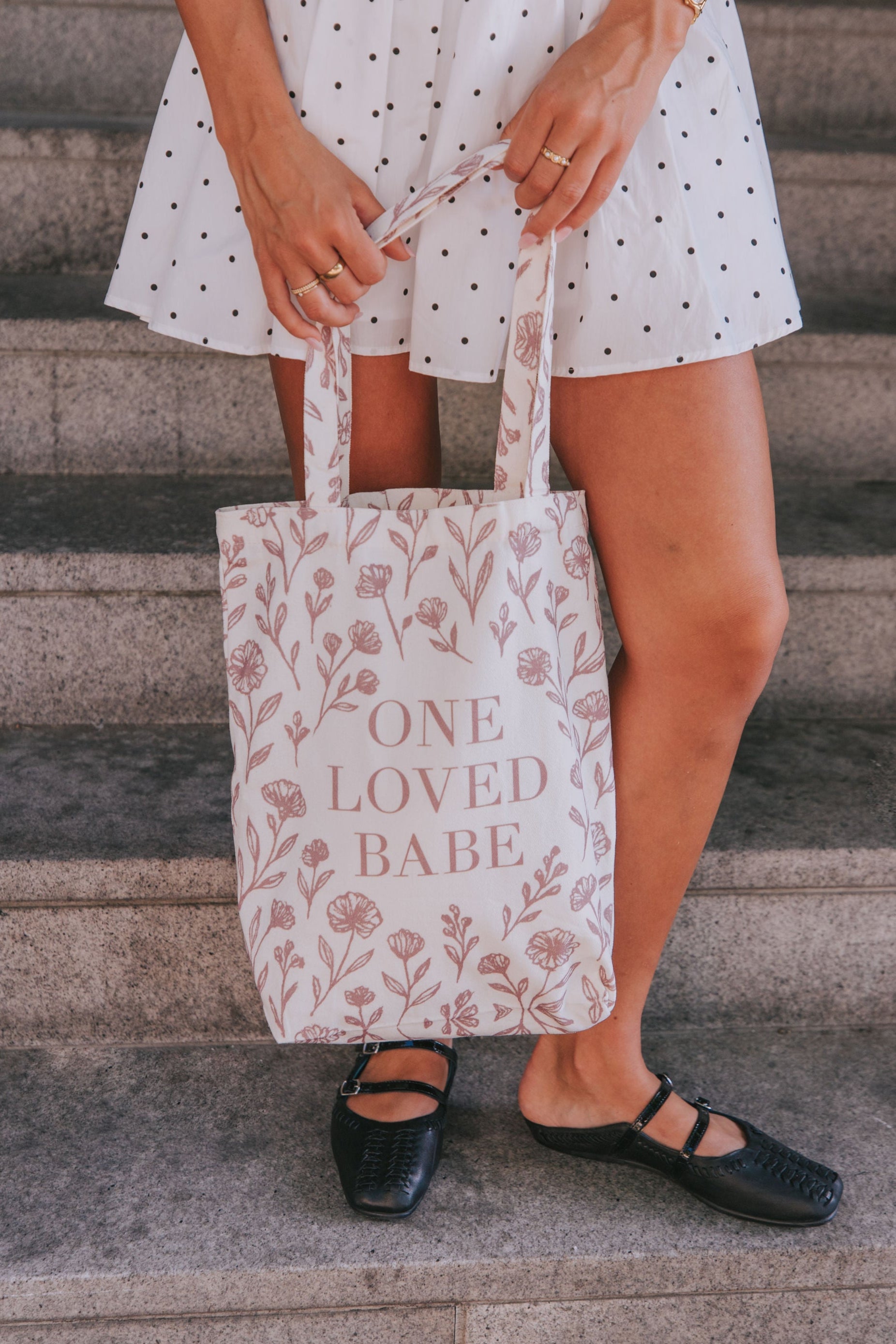 OLB Tote Bag - Mauve Floral