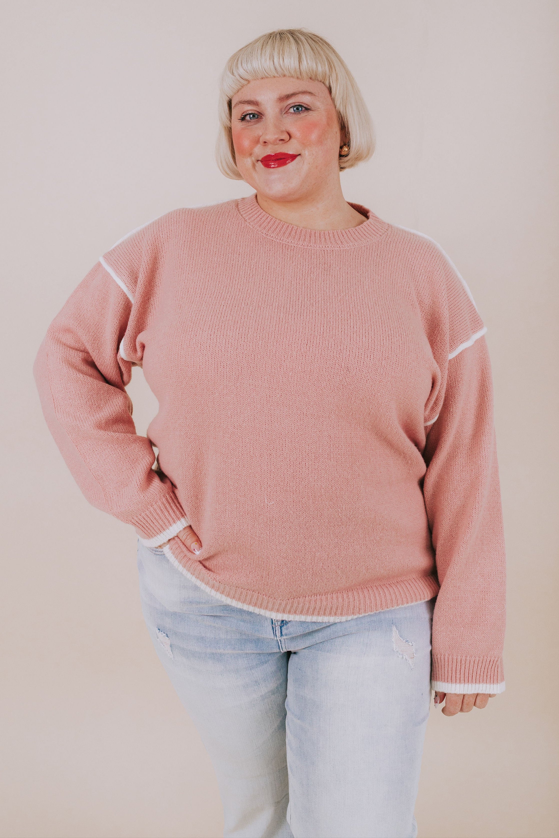 PLUS SIZE - Persistent Love Sweater