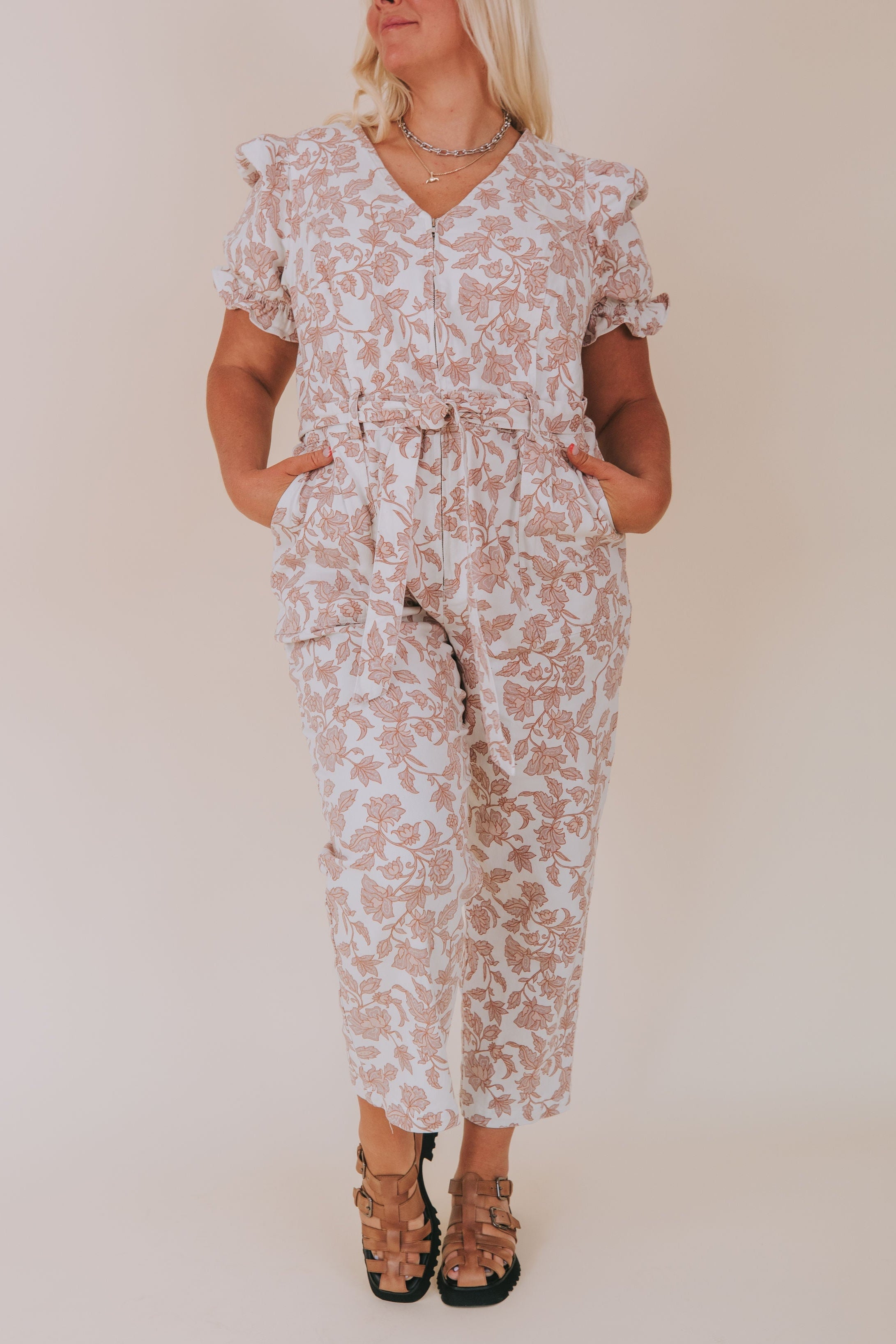 PLUS SIZE - On Wednesdays We Wear Pink Jumpsuit