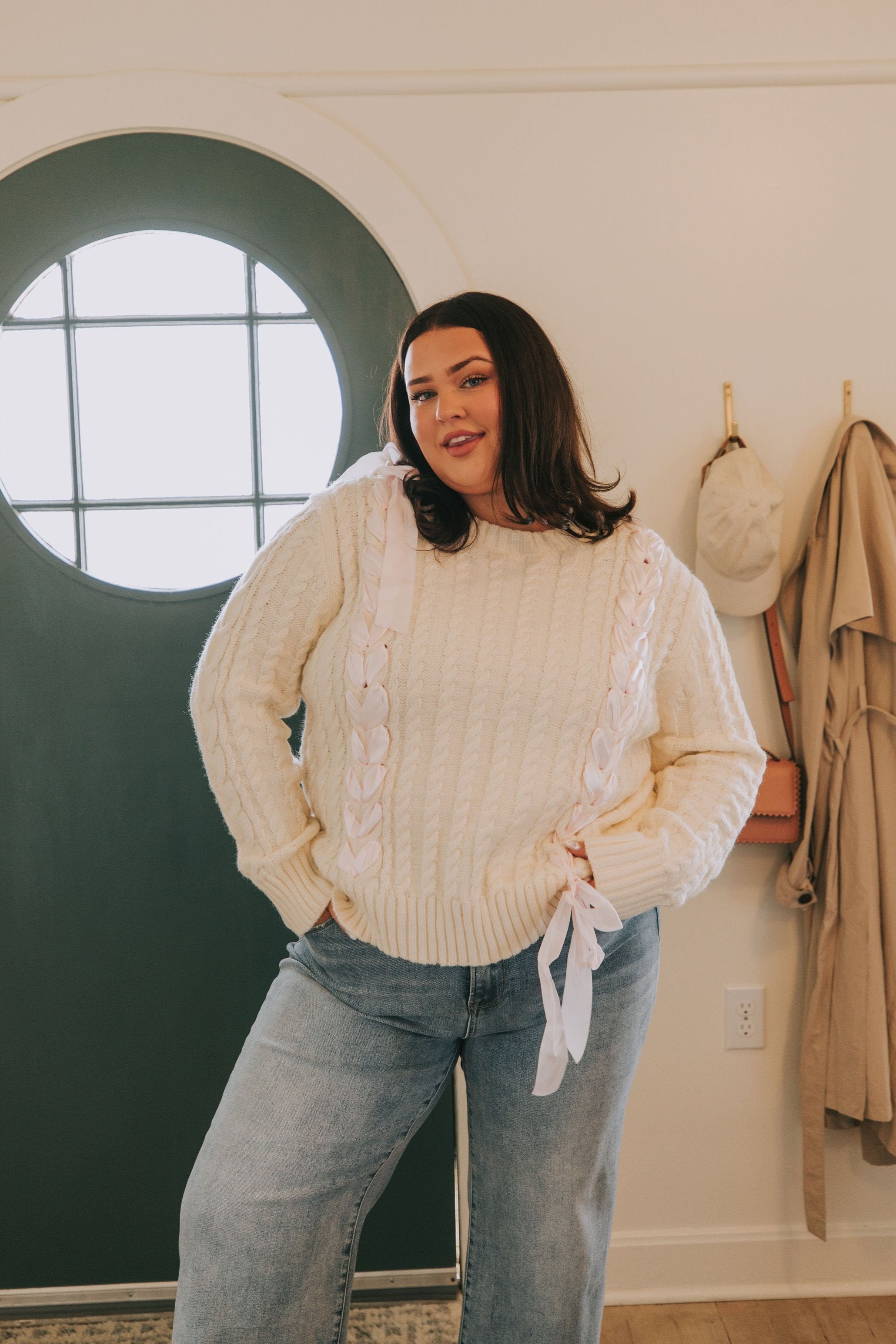PLUS SIZE - Make Me Nervous Sweater