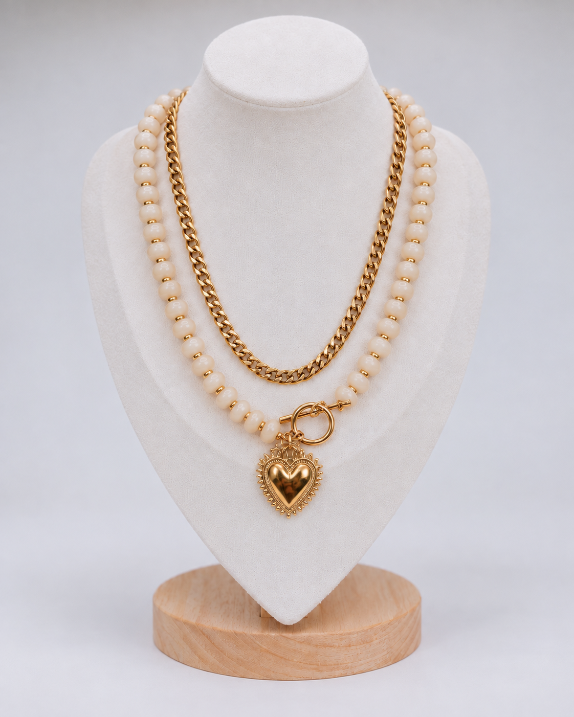 Lucky in Love Layered Heart Necklace