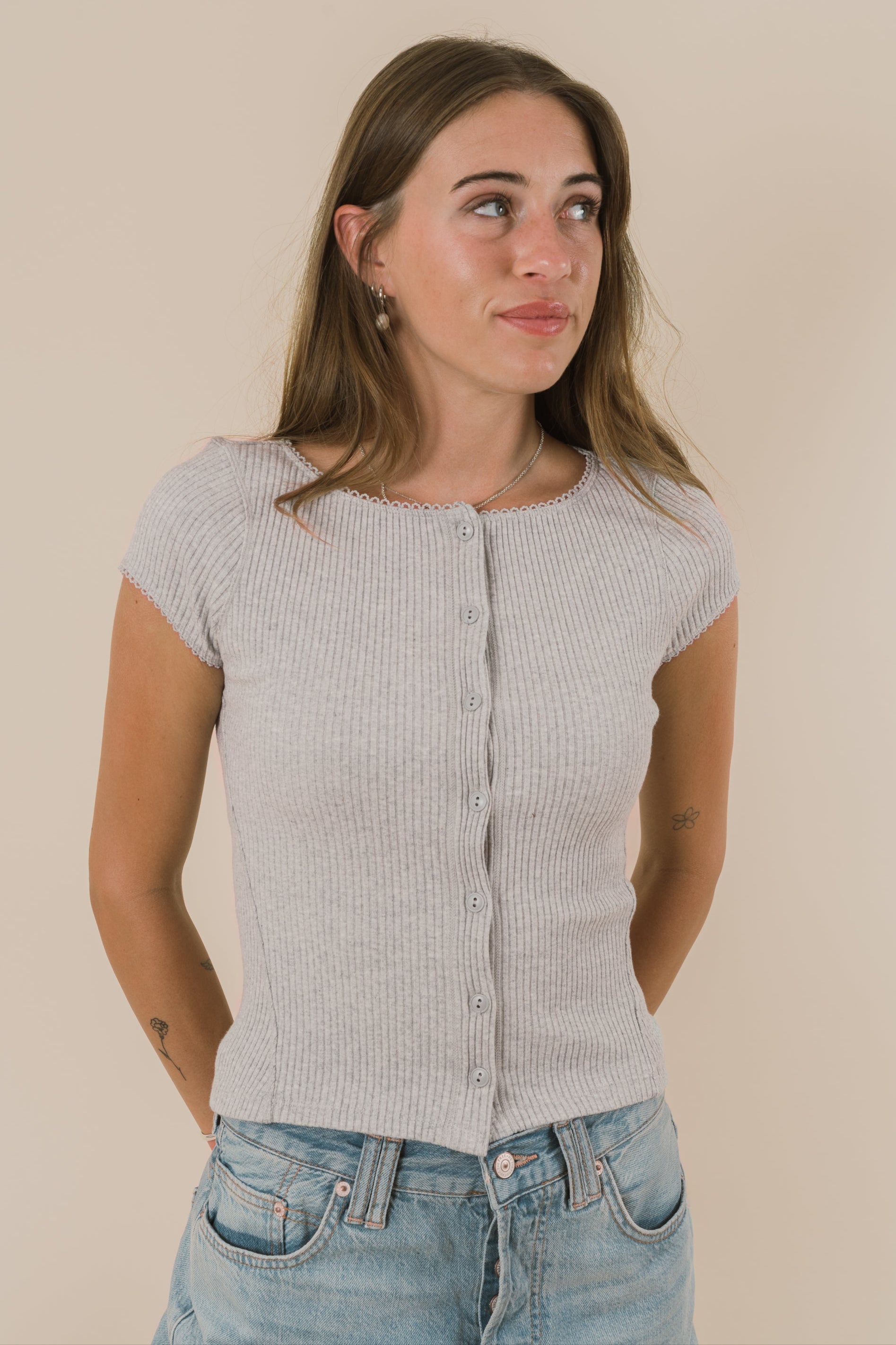 FREE PEOPLE - Most Wanted Cardi - 2 Colors! by Free People in Light Heather Grey