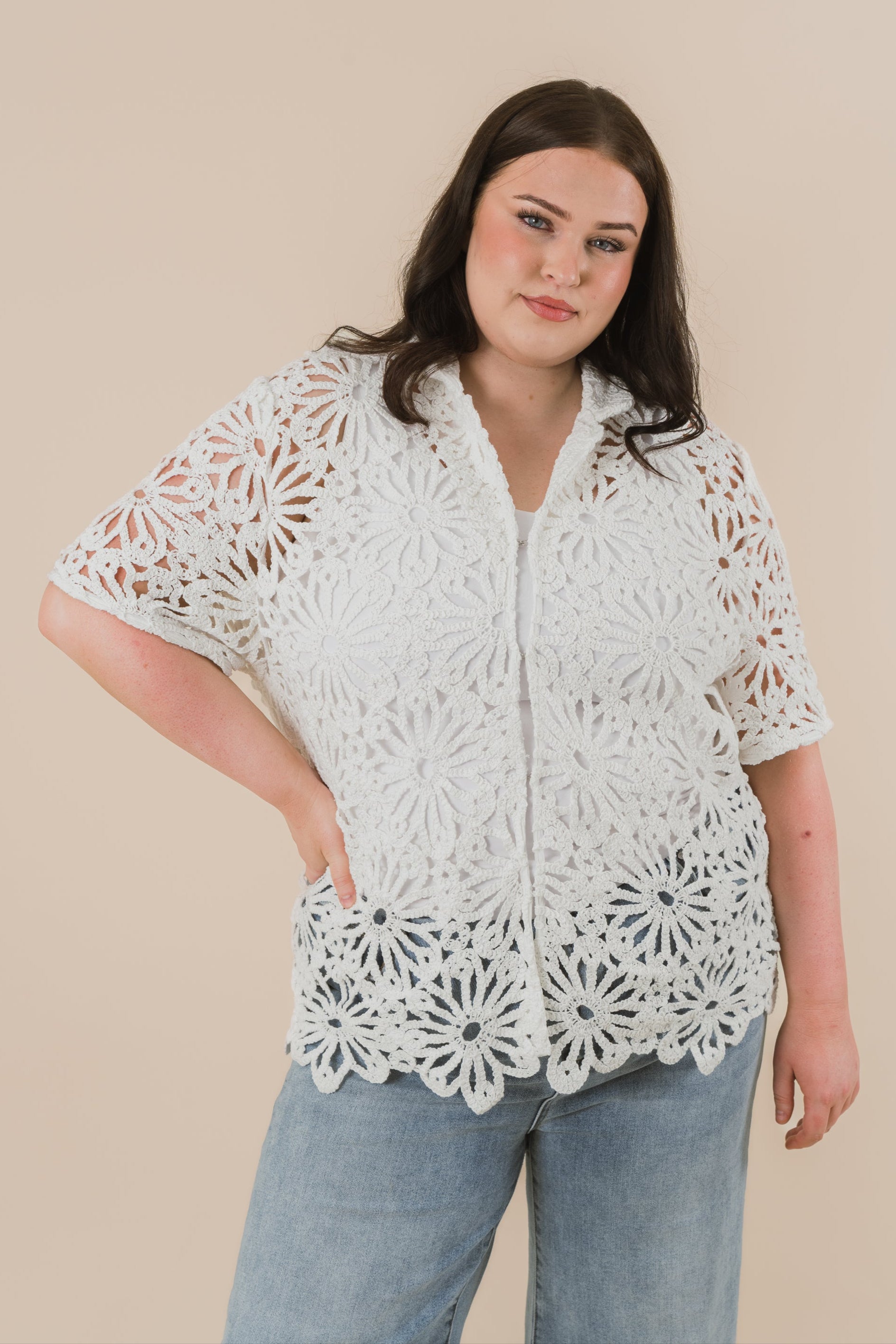 PLUS SIZE - Forget Me Not Top