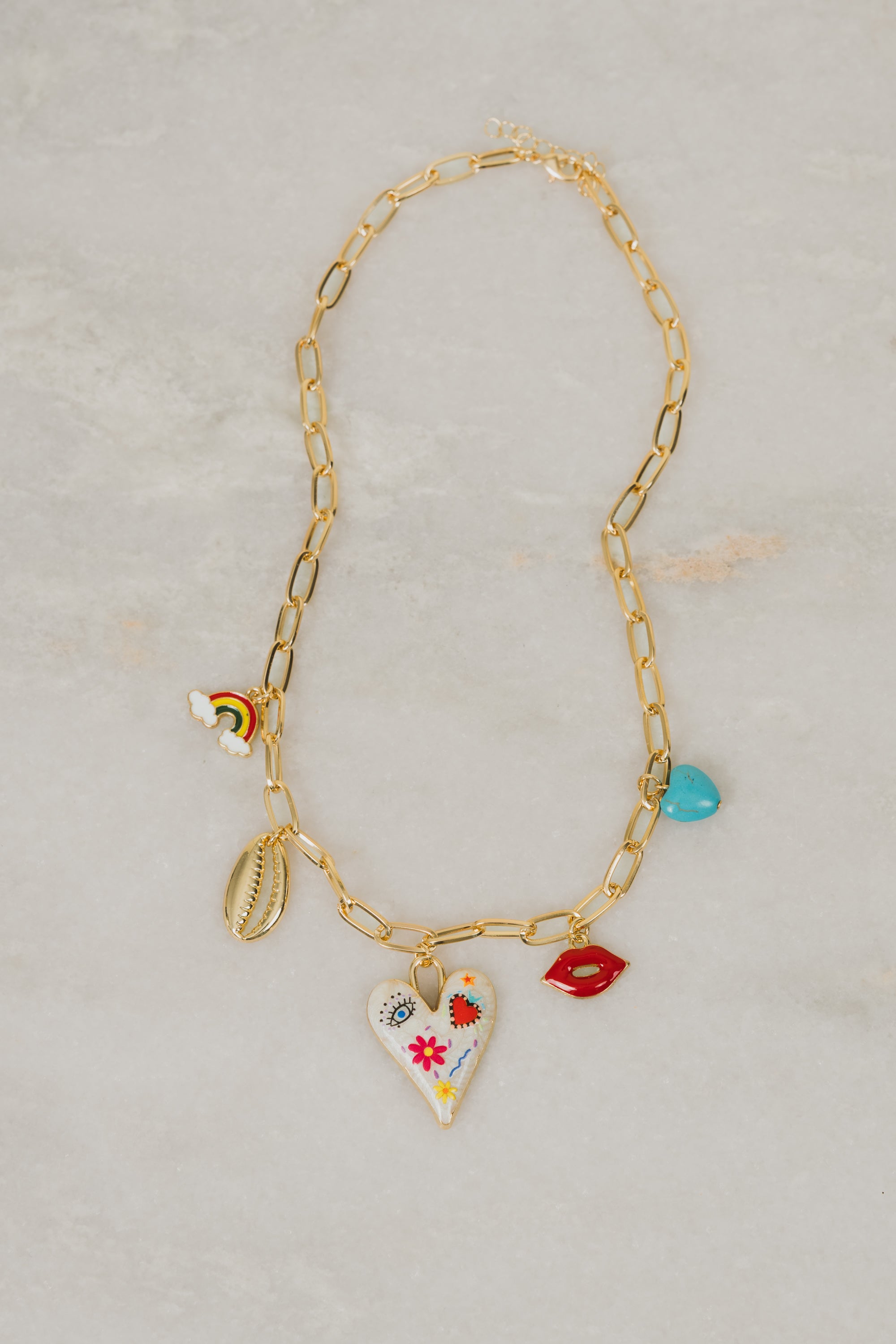Goodnight Kiss Charm Necklace