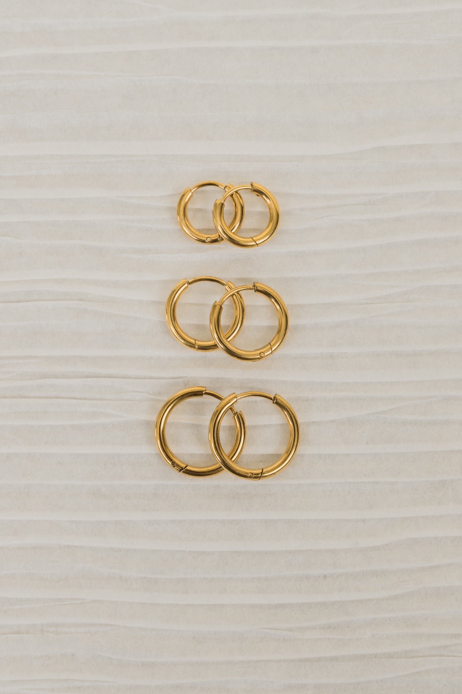 Once More Earrings - 18K Gold Plated - 3 Sizes!