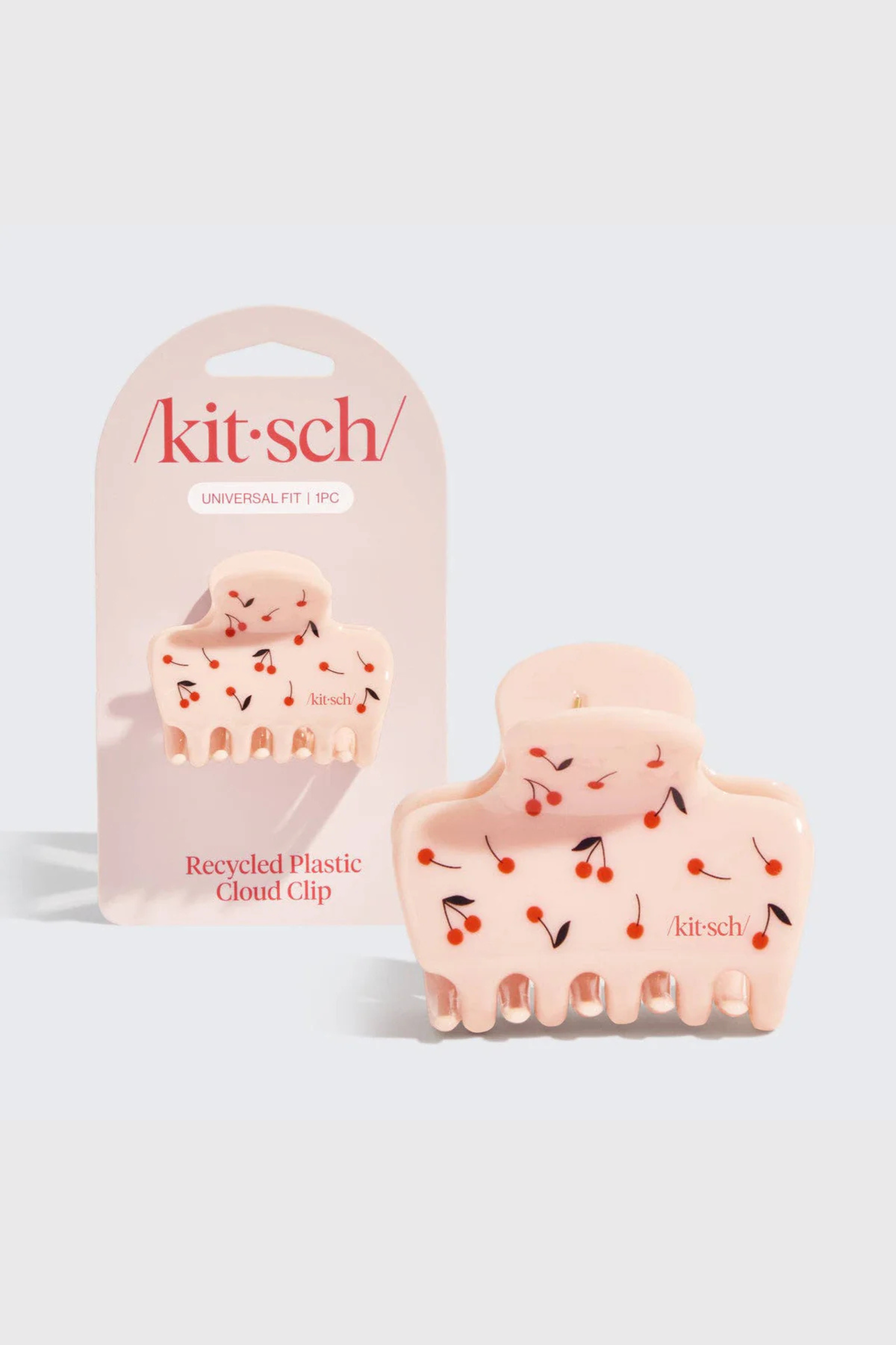KITSCH - Recycled Plastic Medium Cloud Clip - Cherry Print
