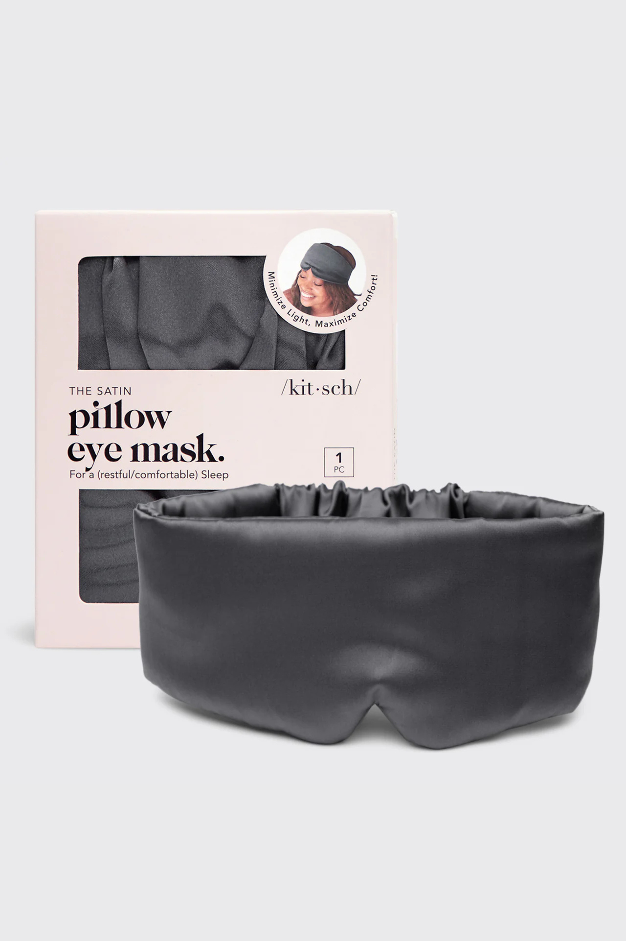 KITSCH - The Pillow Eye Mask - Charcoal