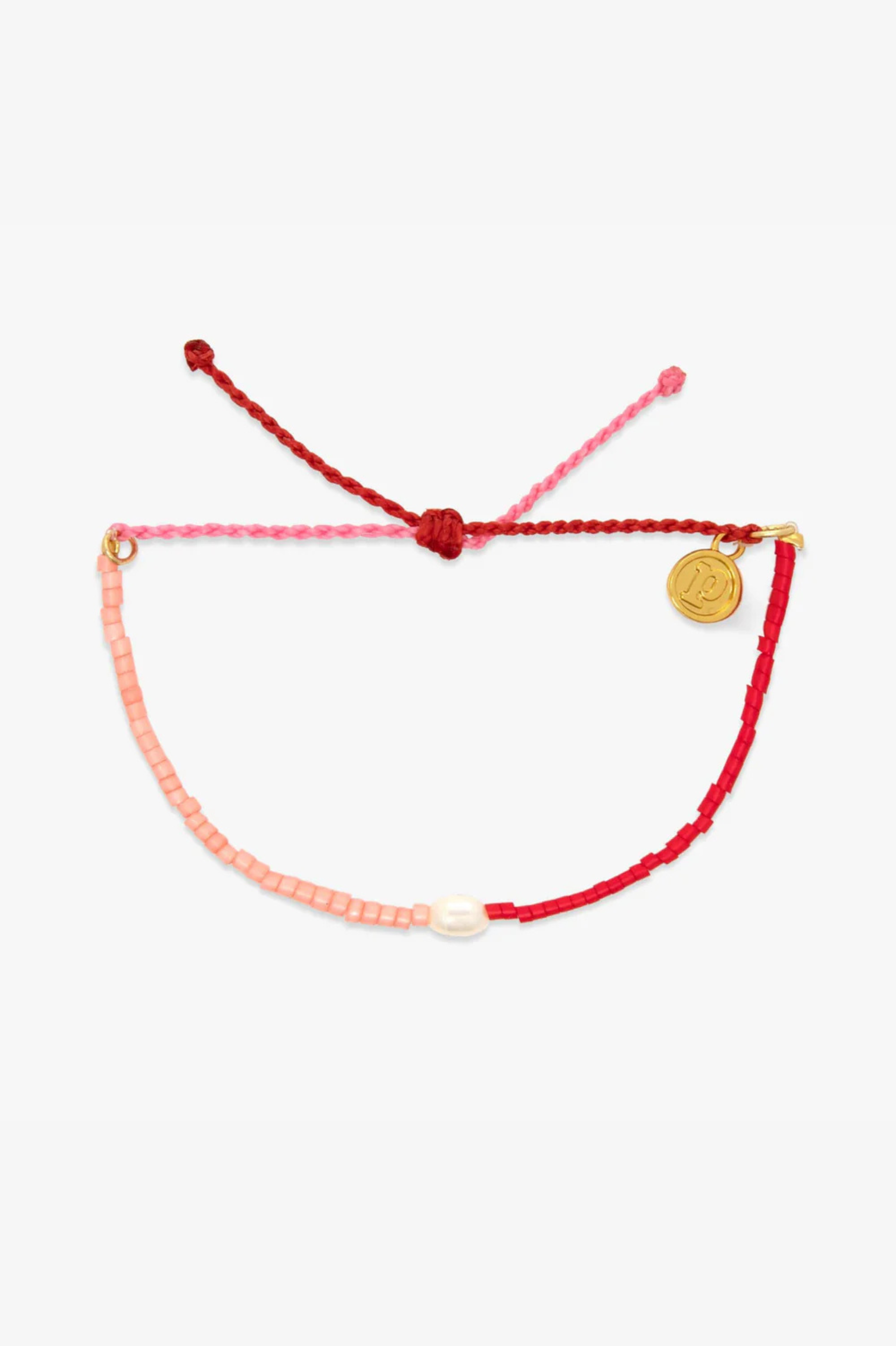 PURA VIDA - Pearl Two-Tone Charm Bracelet