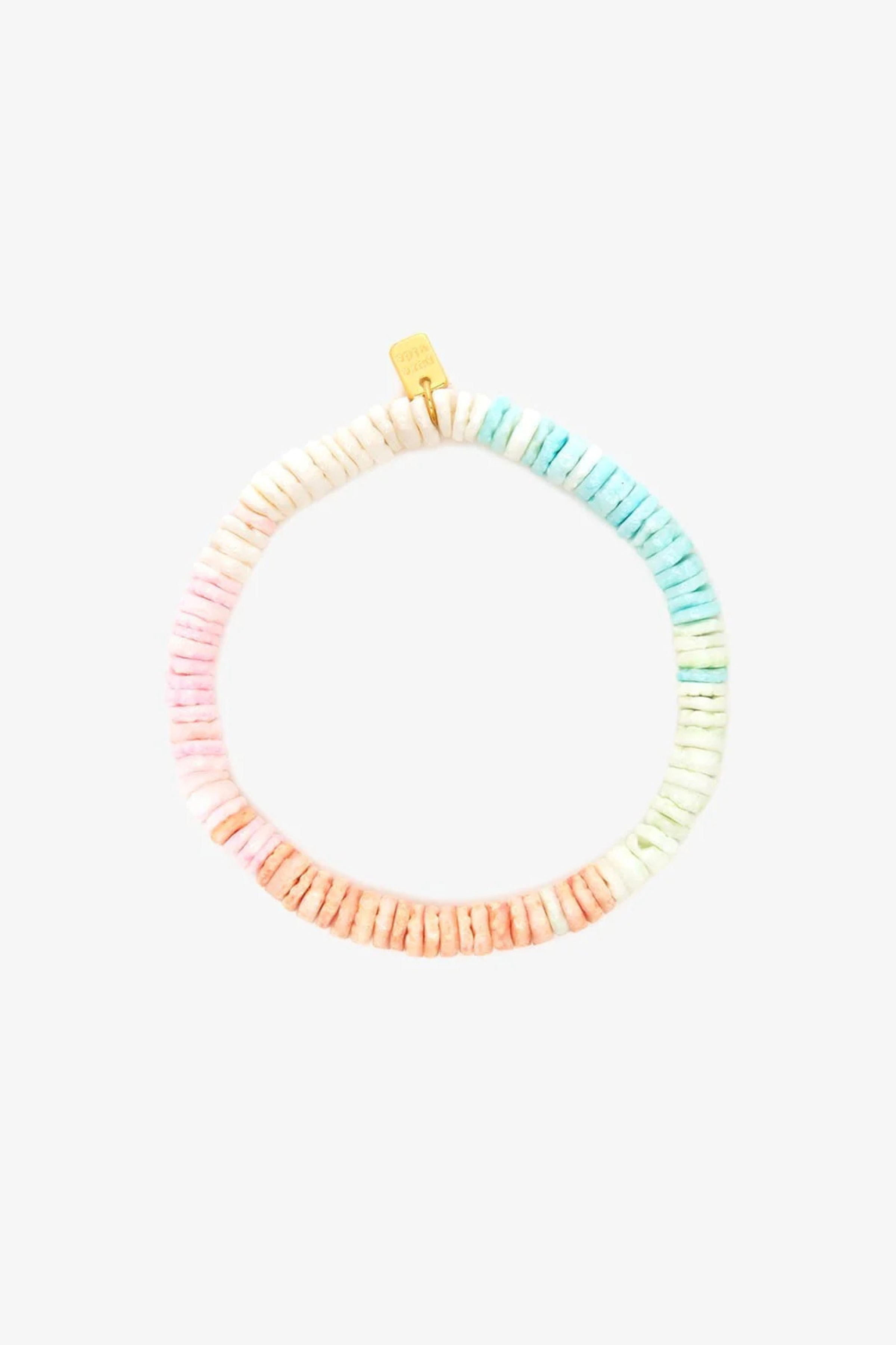 PURA VIDA - Pink Sands Puka Stretch Bracelet