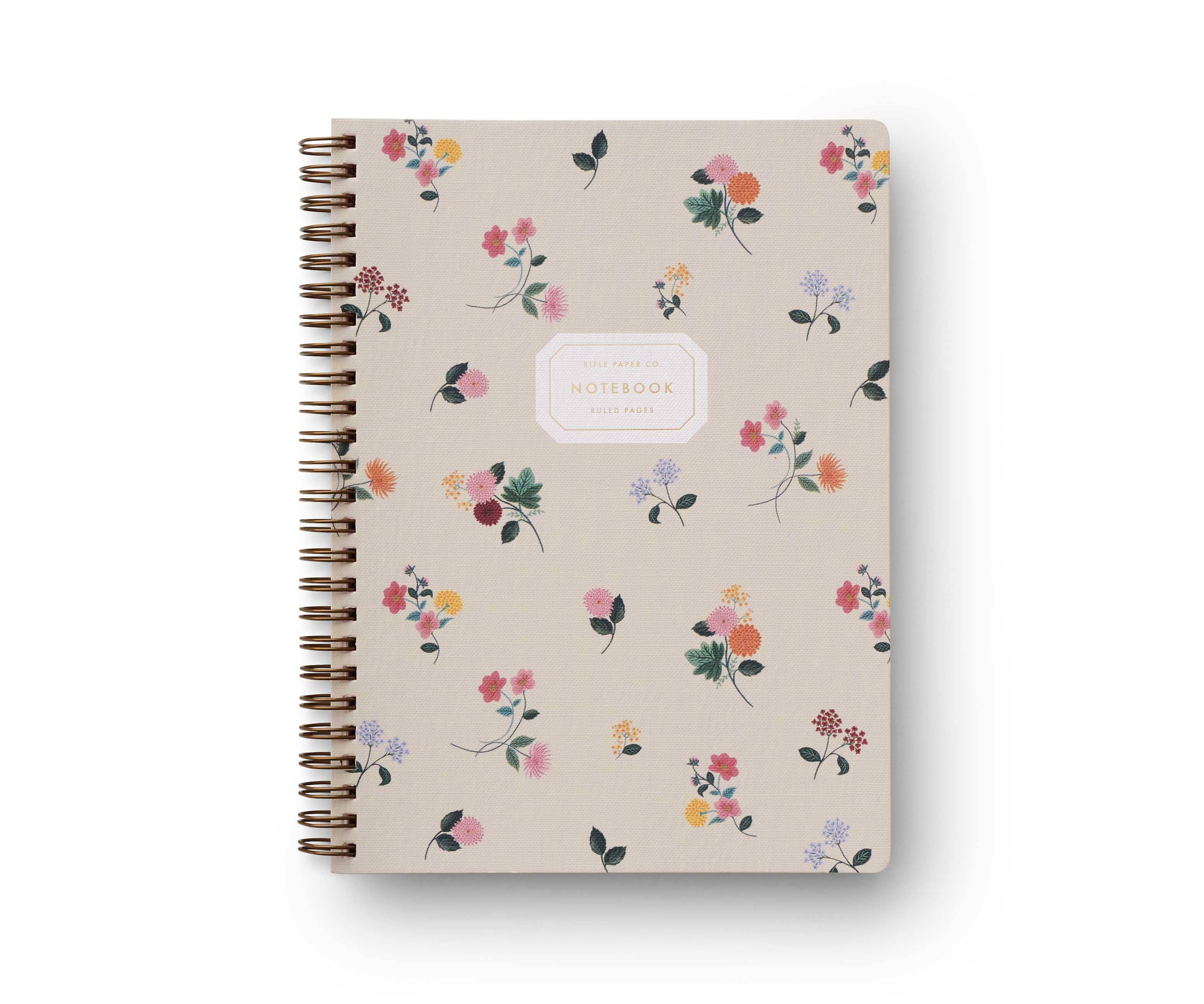 RIFLE PAPER CO - Ditsy Dahlia Spiral Notebook