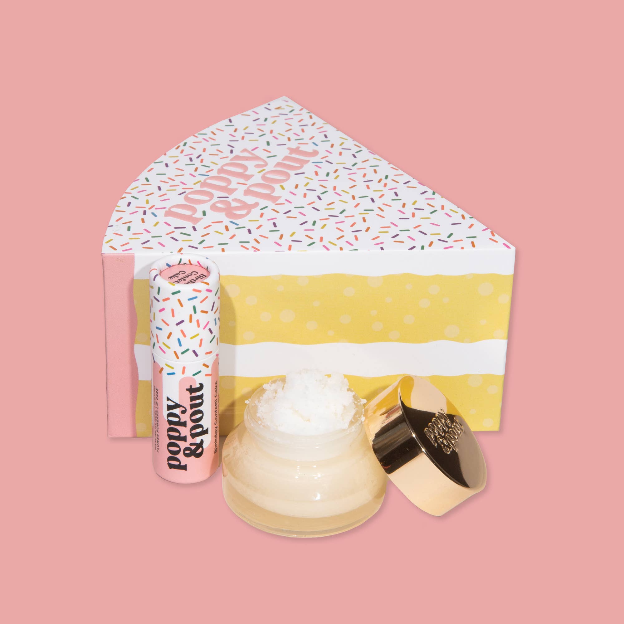 POPPY & POUT - Lip Care Duo - Birthday Confetti Cake
