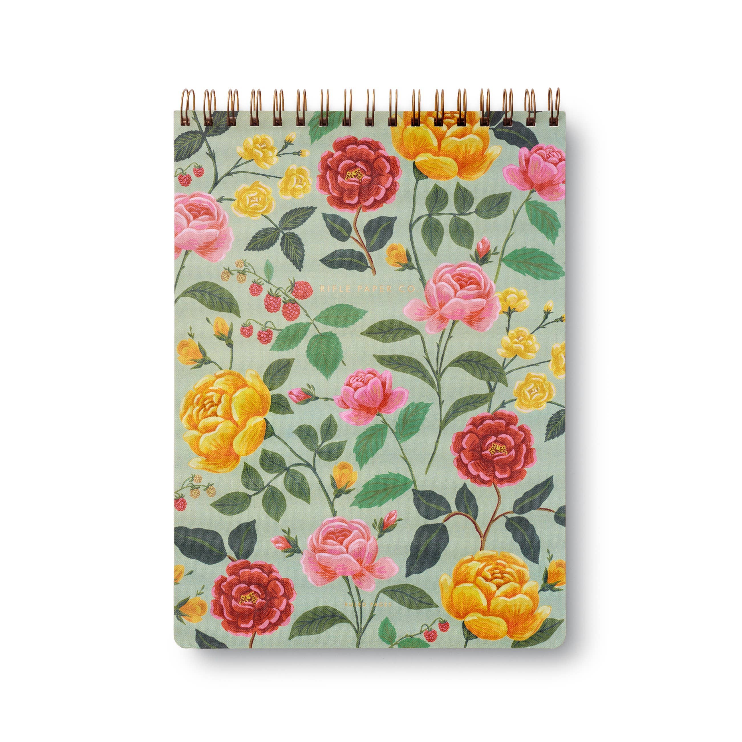 RIFLE PAPER CO - Roses Large Top Spiral Notebook