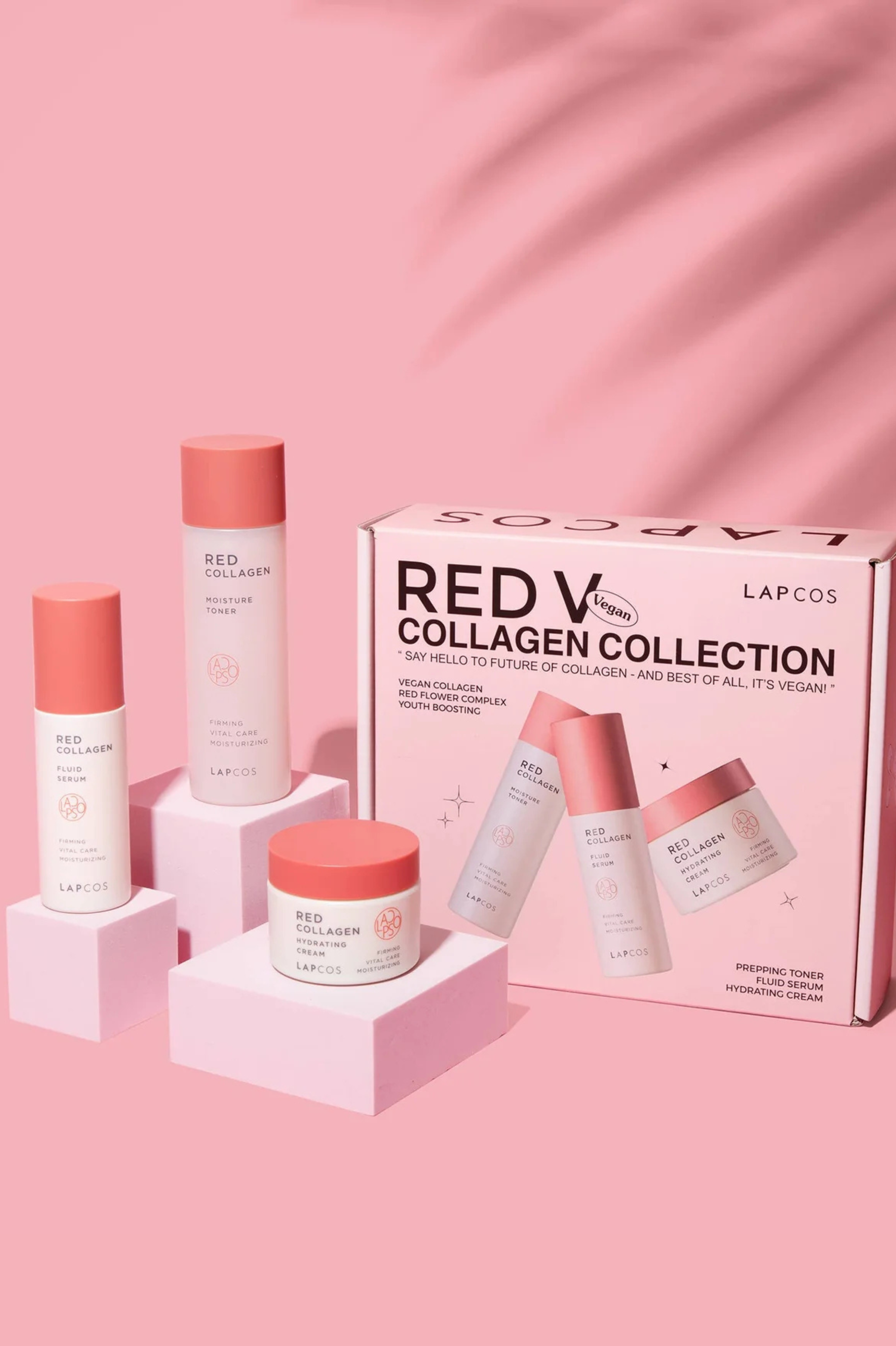 LAPCOS - Red Vegan Collagen 3-Step Set