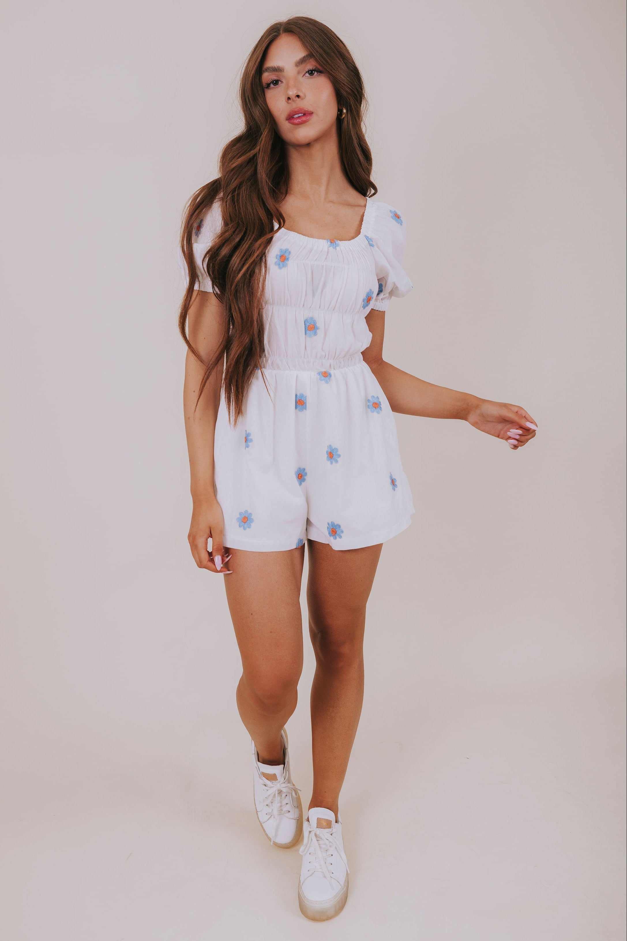 blue daisy romper full