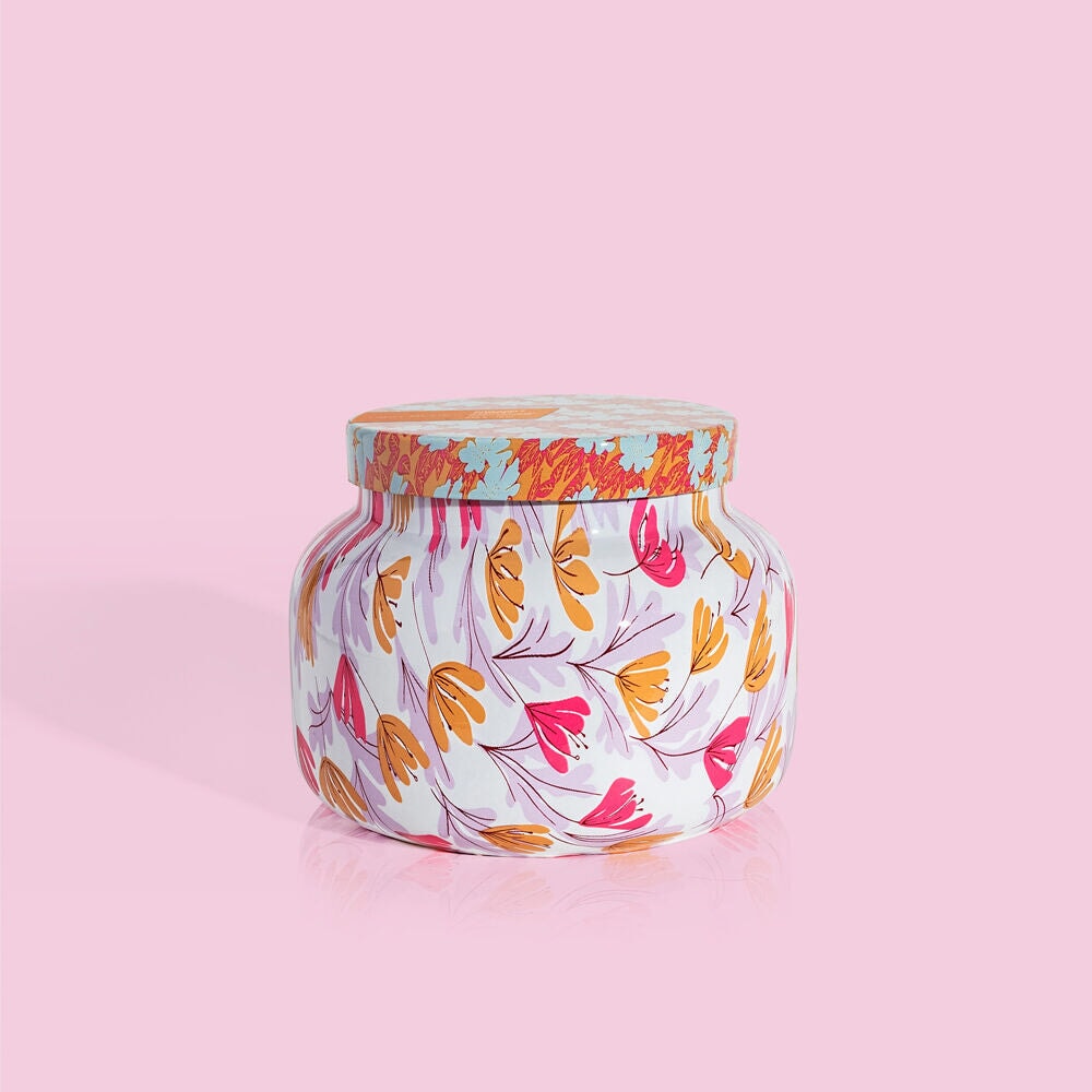 CAPRI BLUE - Pineapple Flower Pattern Play Signature Jar, 19 oz candle