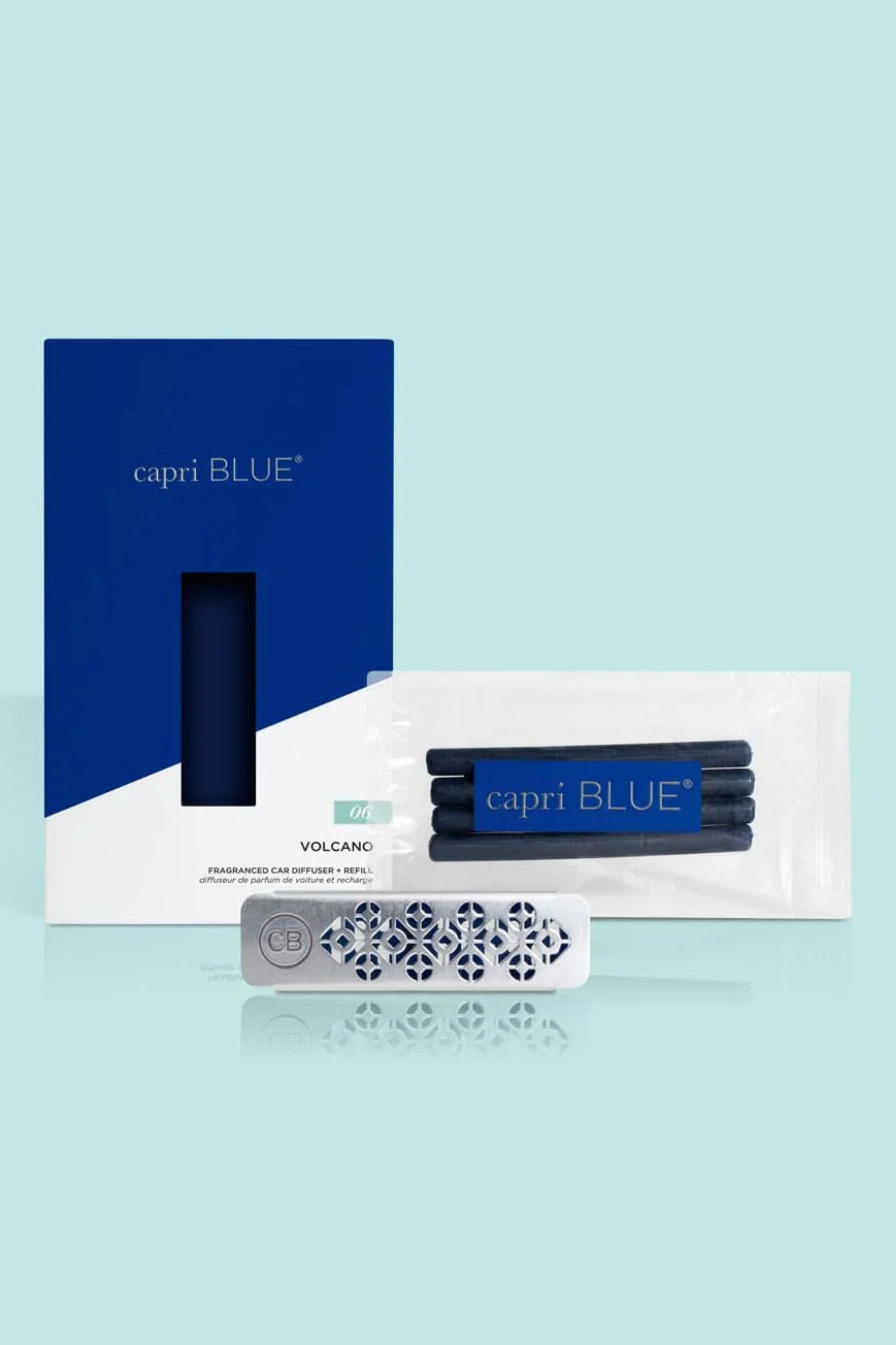 CAPRI BLUE - Volcano Car Diffuser + Refill