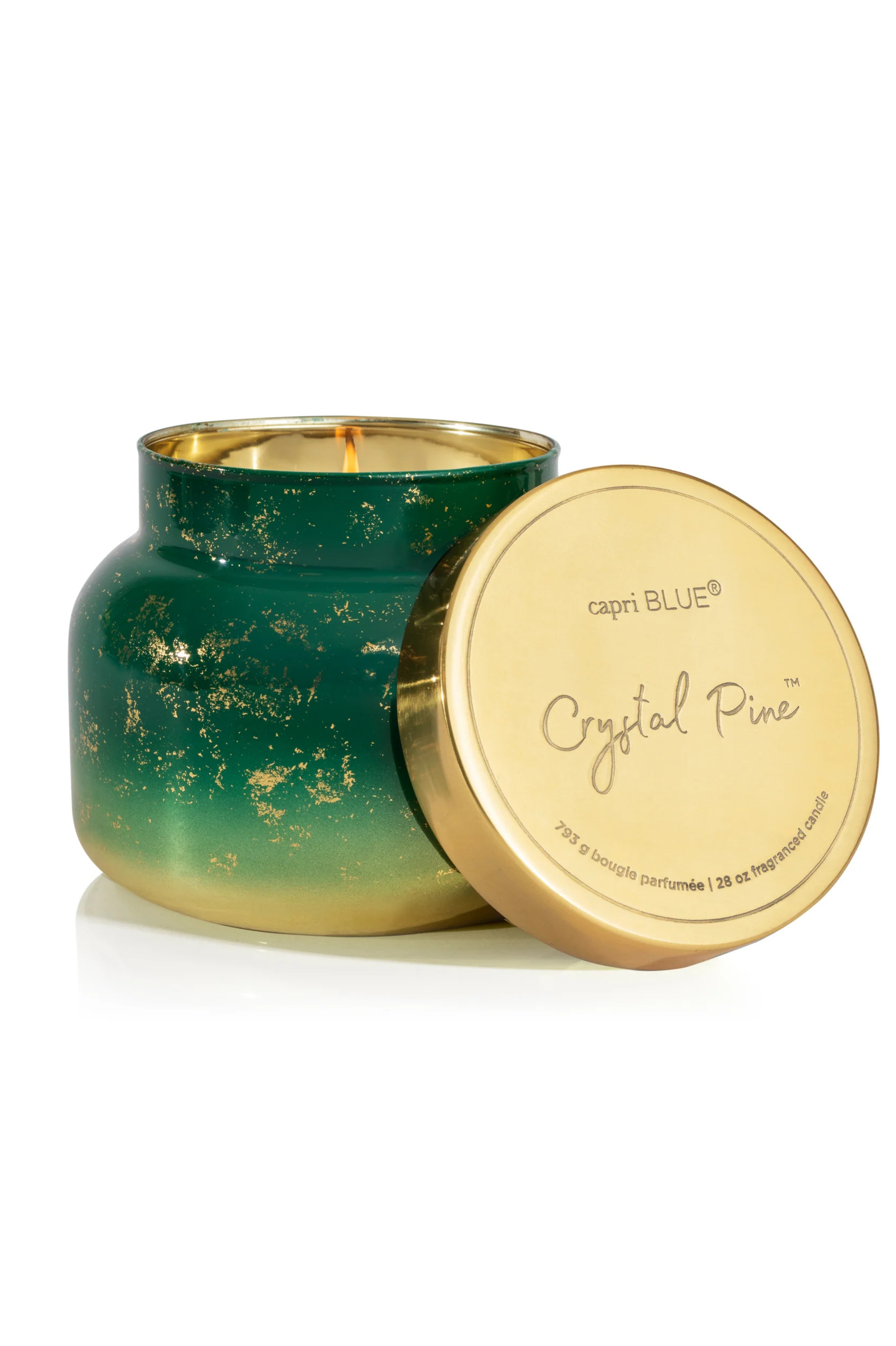 CAPRI BLUE - Crystal Pine Glimmer Oversized Candle, 28 oz