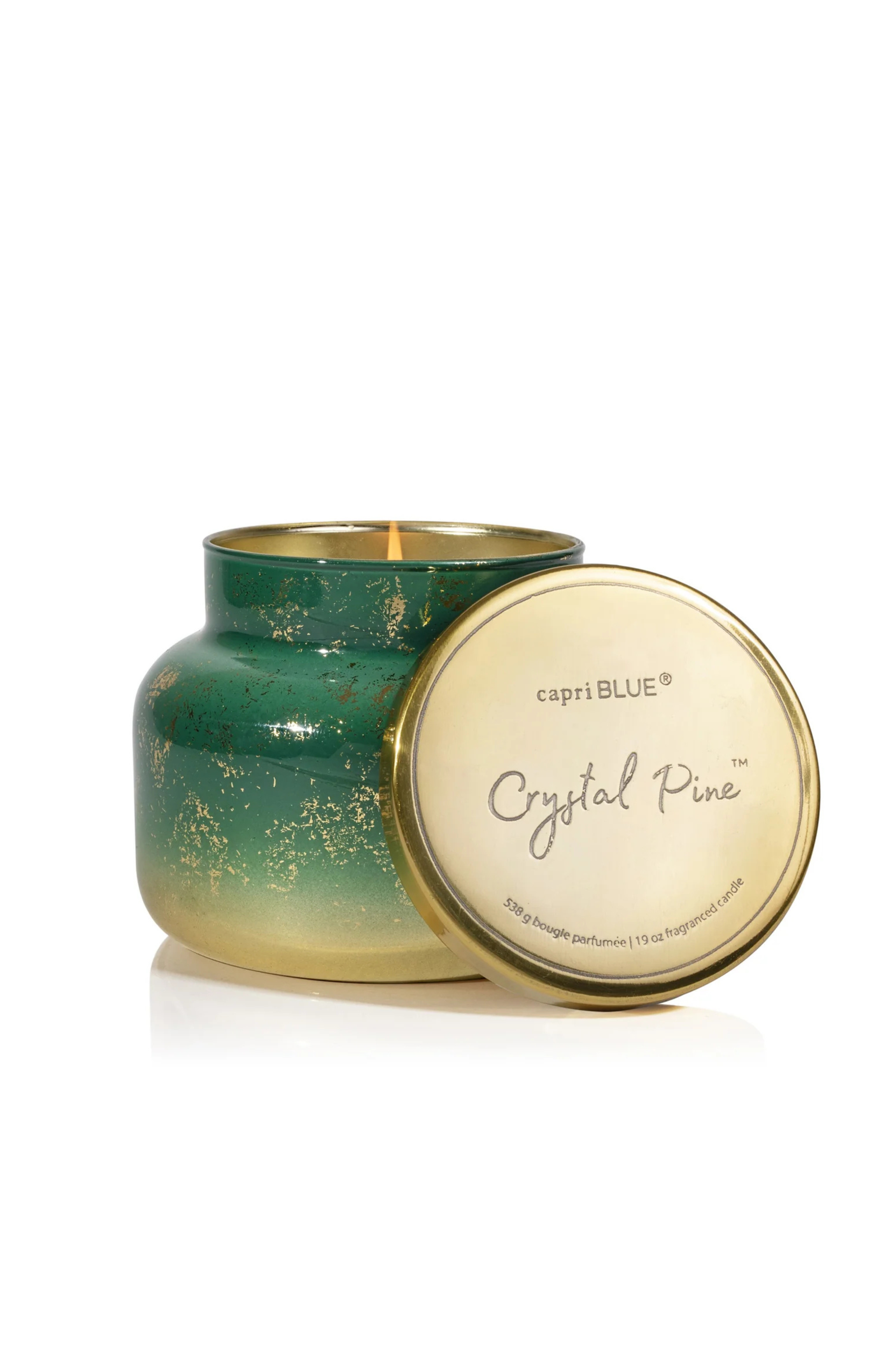 CAPRI BLUE - Crystal Pine Glimmer Signature Candle, 19 oz