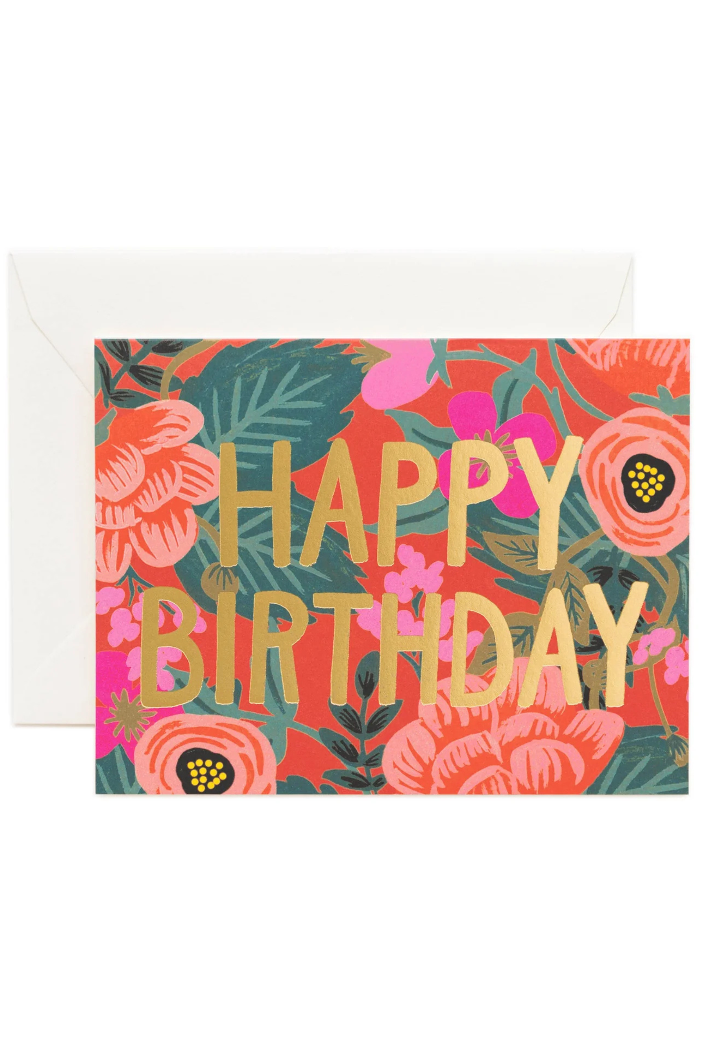 Poppy Birthday Card