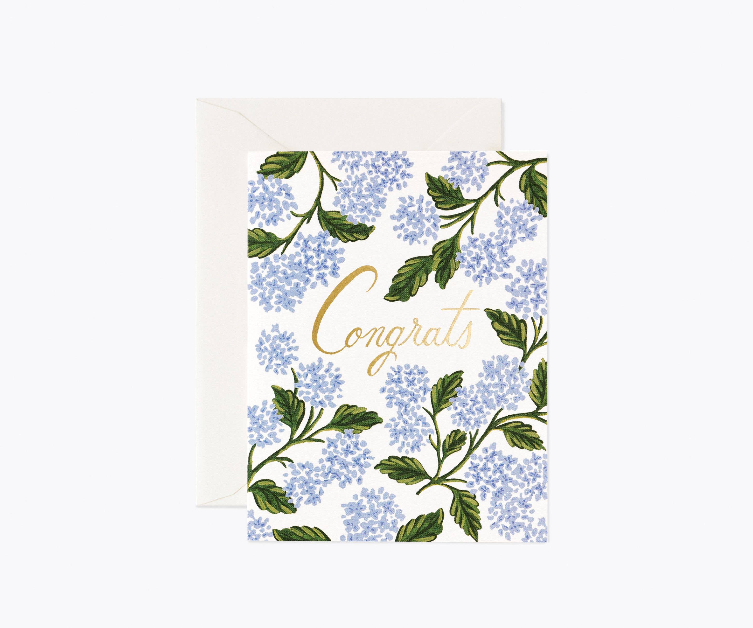 RIFLE PAPER CO - Hydrangea Congrats Card