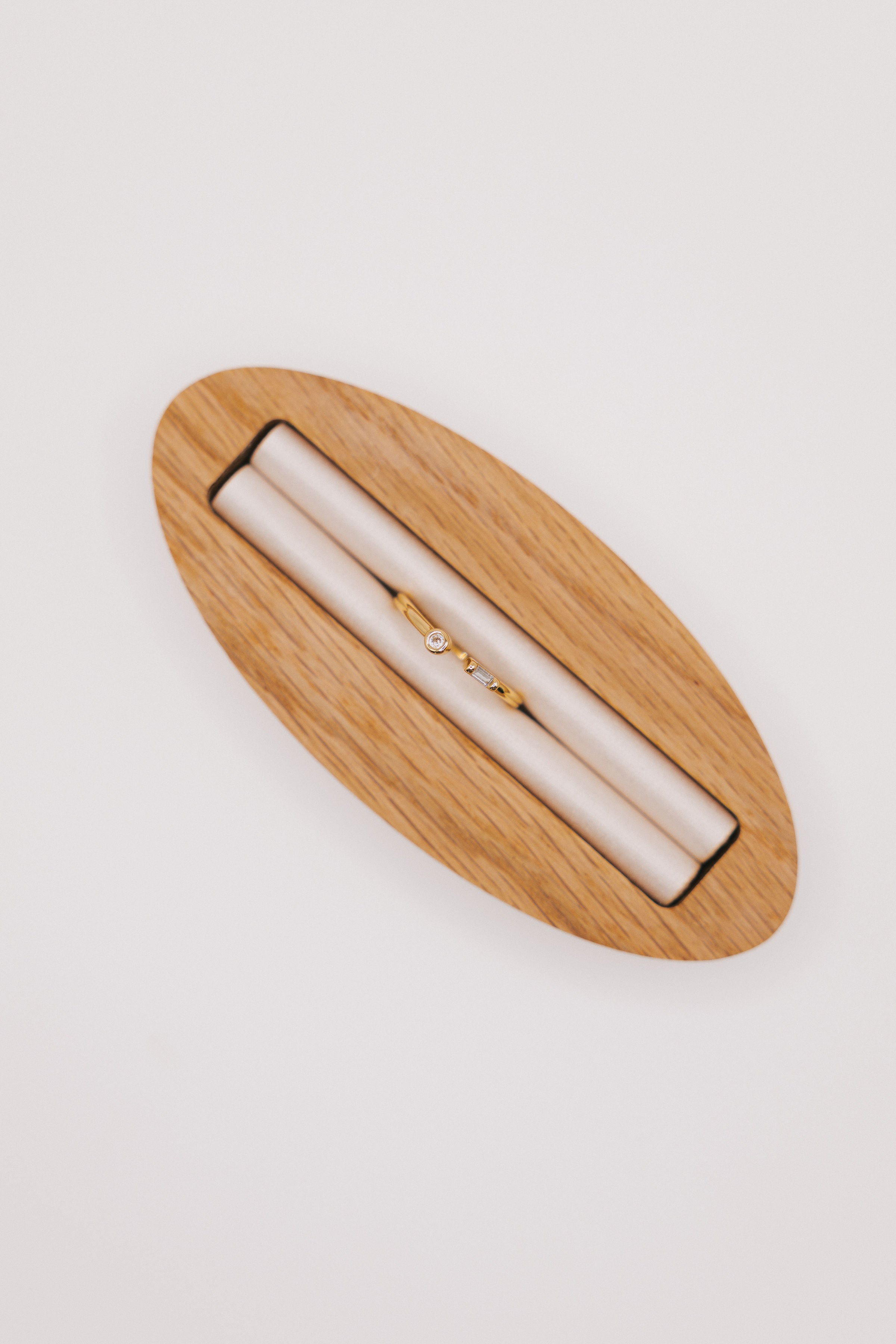 open gold ring asymmetrical