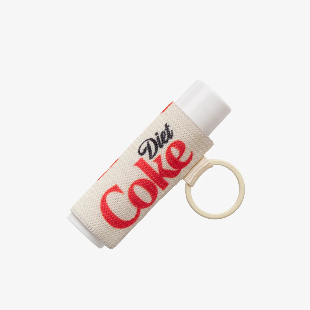 diet coke kiss chapstick holder keychain