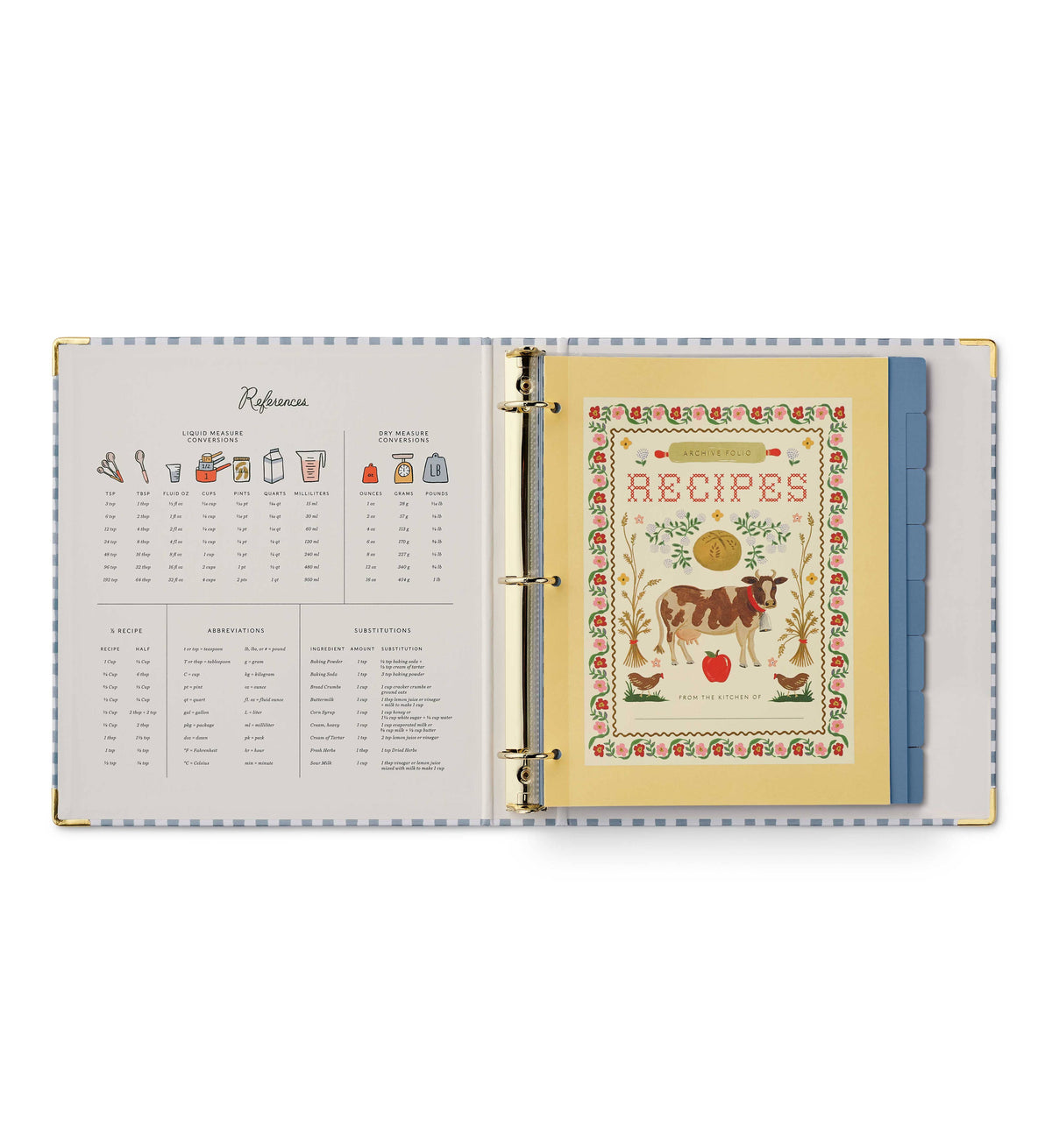 RIFLE PAPER CO - Home Sweet Home Recipe Binder