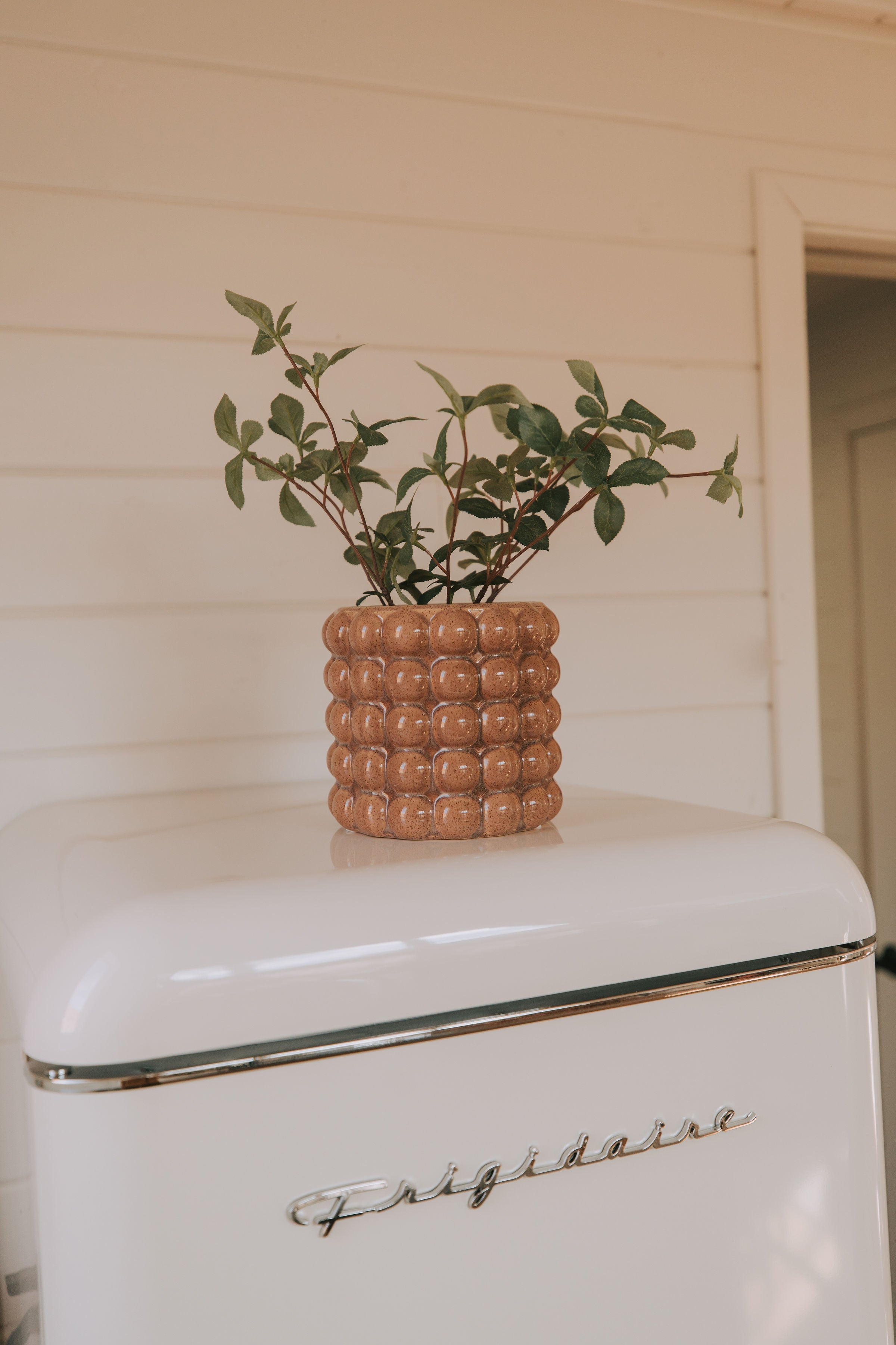 Embossed Stoneware Planter