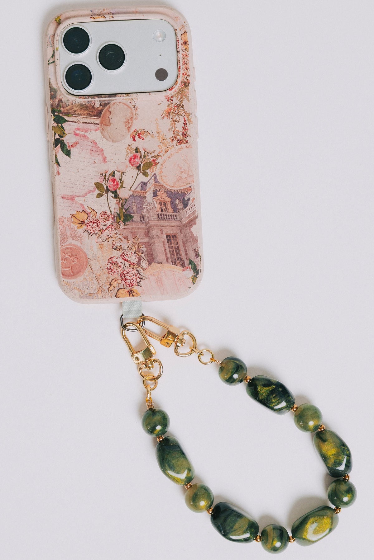 emerald nights phone wristlet