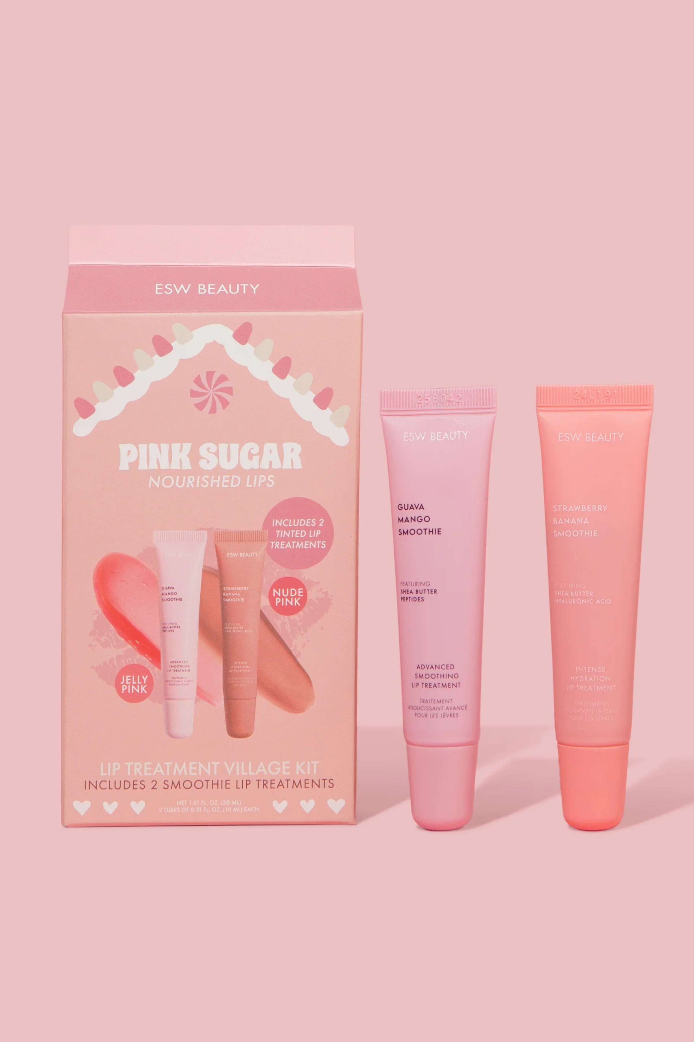 ESW BEAUTY - Pink Sugar Nourished Lips Lip Treatment Village Kit