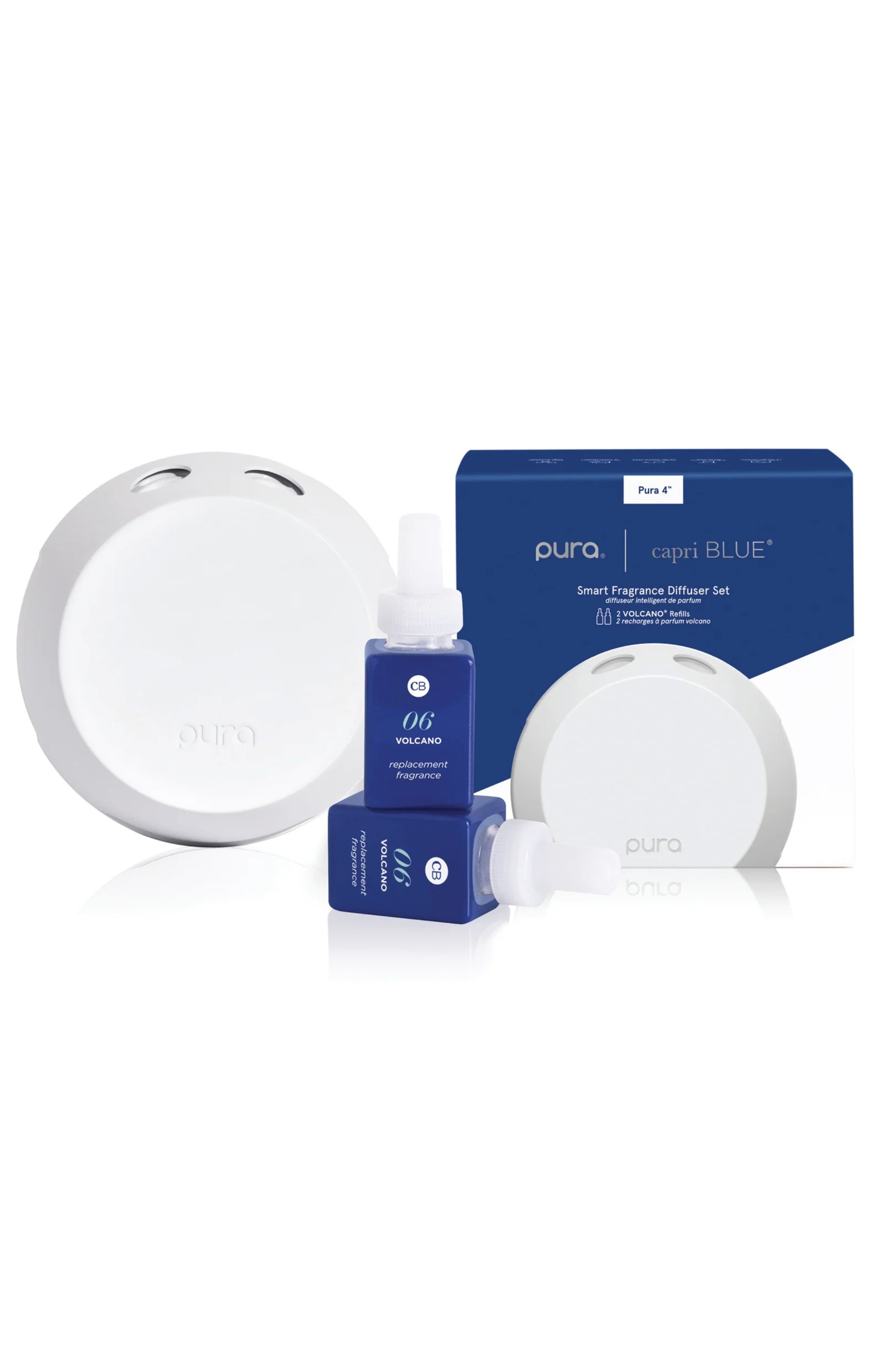 CAPRI BLUE - CB + Pura V4 Smart Home Diffuser Kit, Volcano