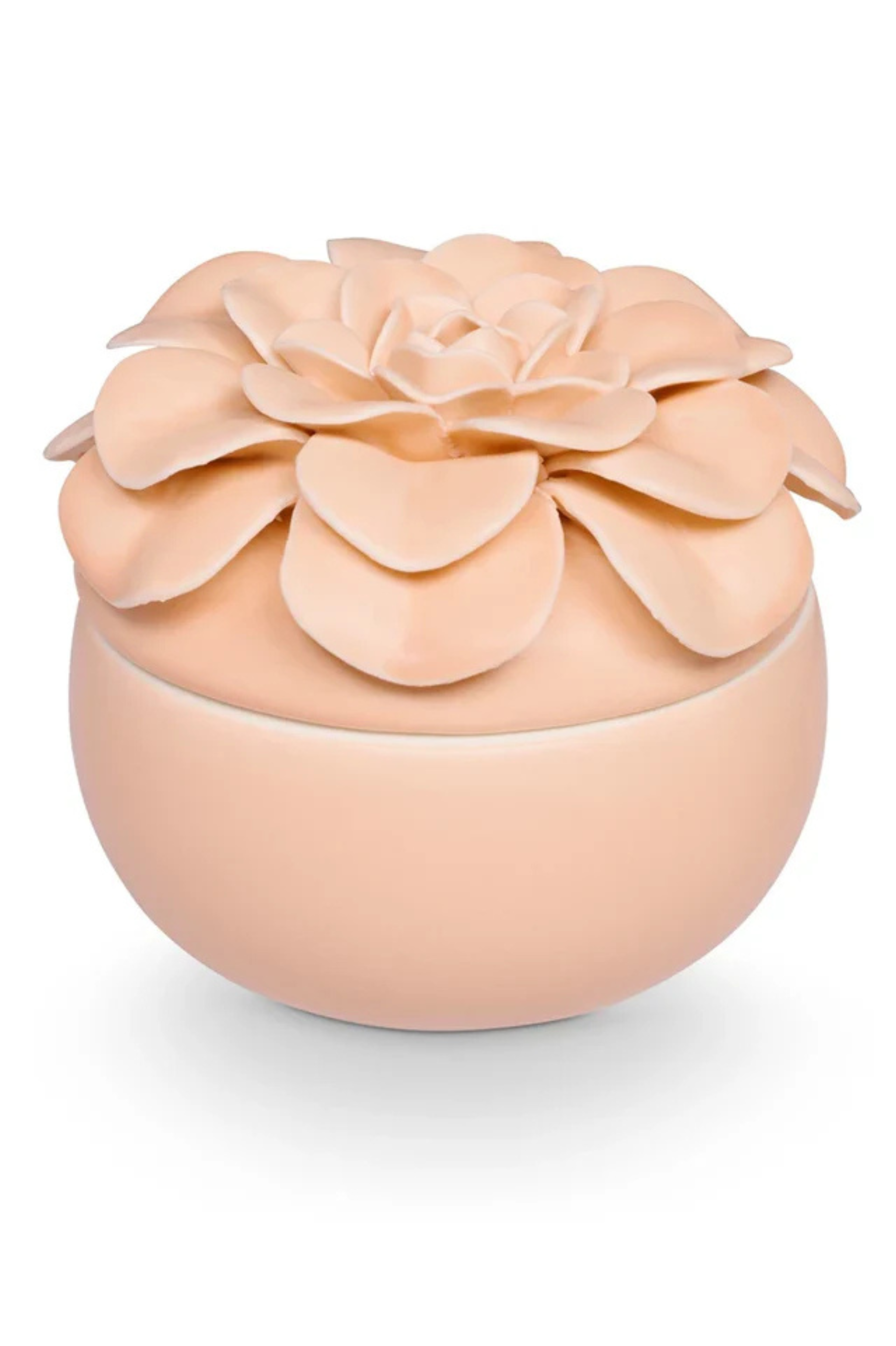 ILLUME - Blood Orange Dahlia Ceramic Flower Candle