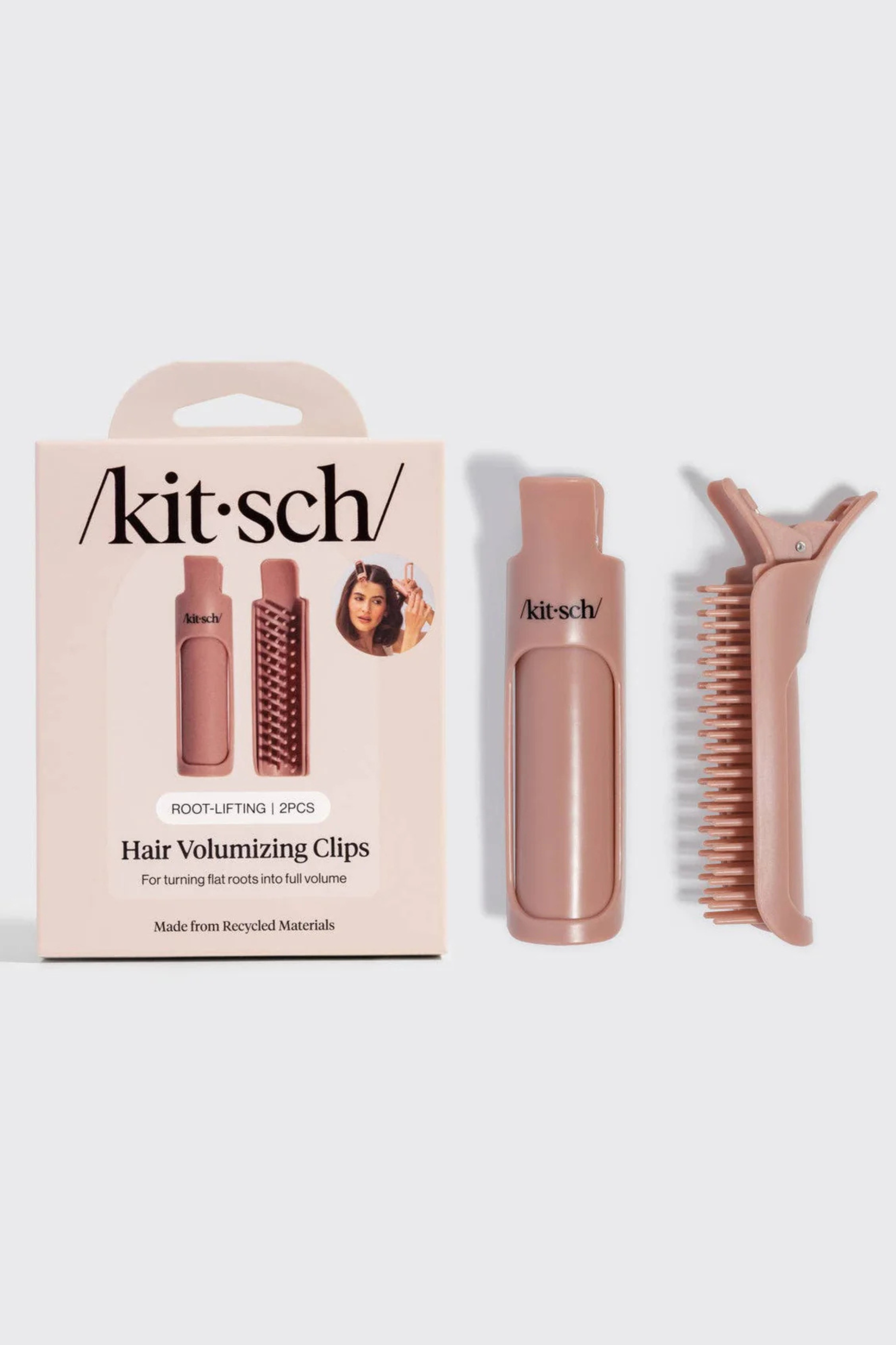 KITSCH - Hair Volumizing Clips in Terracotta