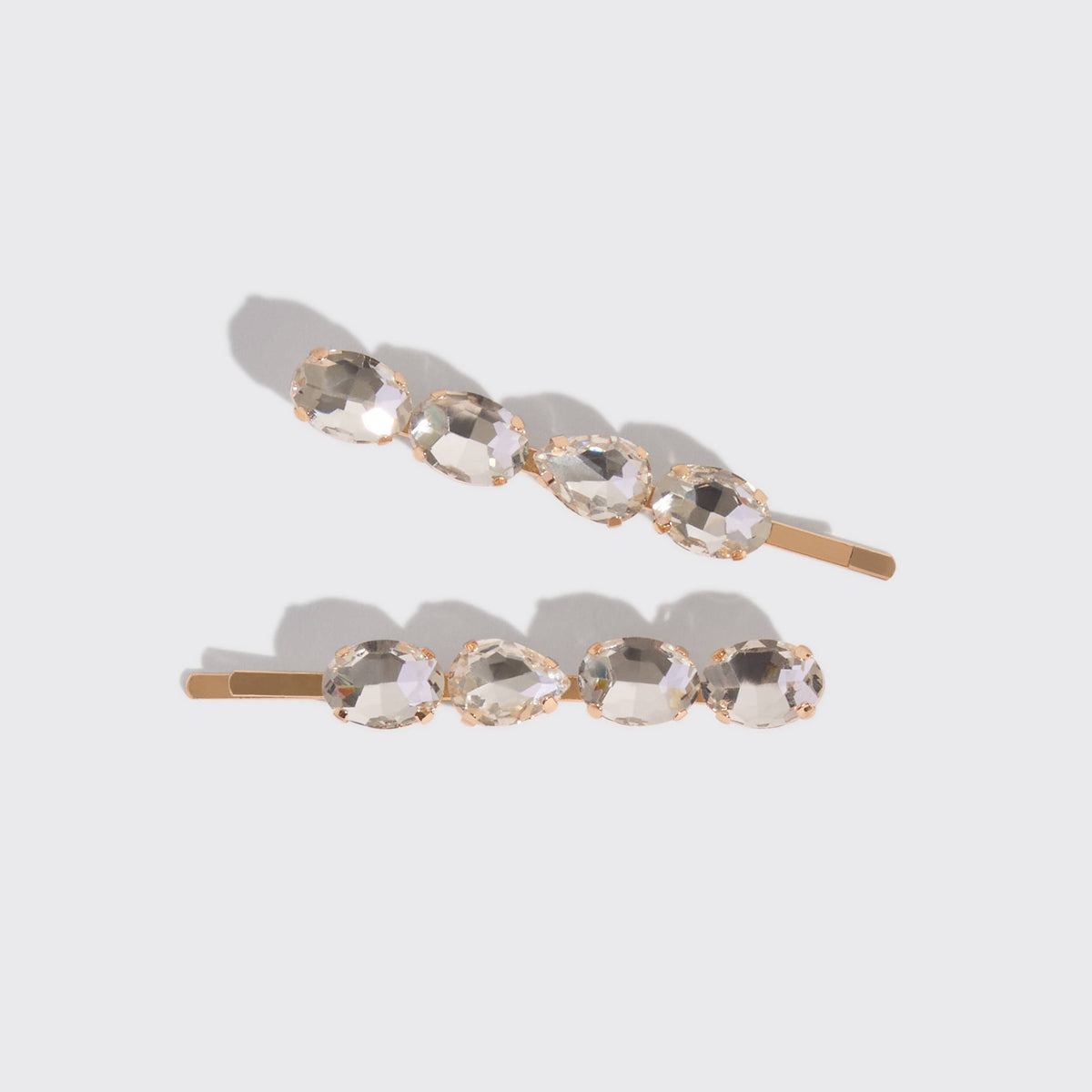 KITSCH - White Gemstone Bobby Pins